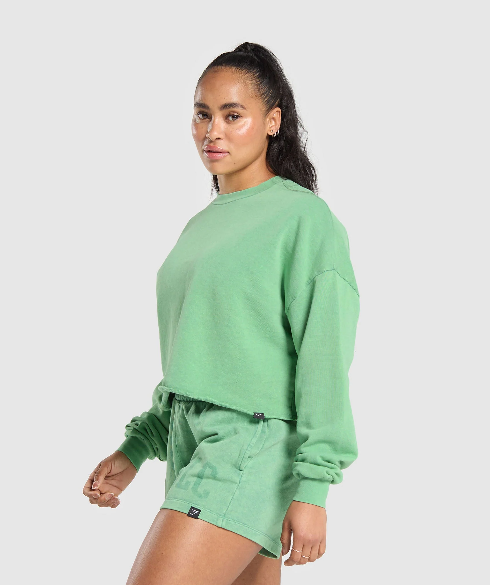 Collegiate Shadow Washed Midi Sweatshirt