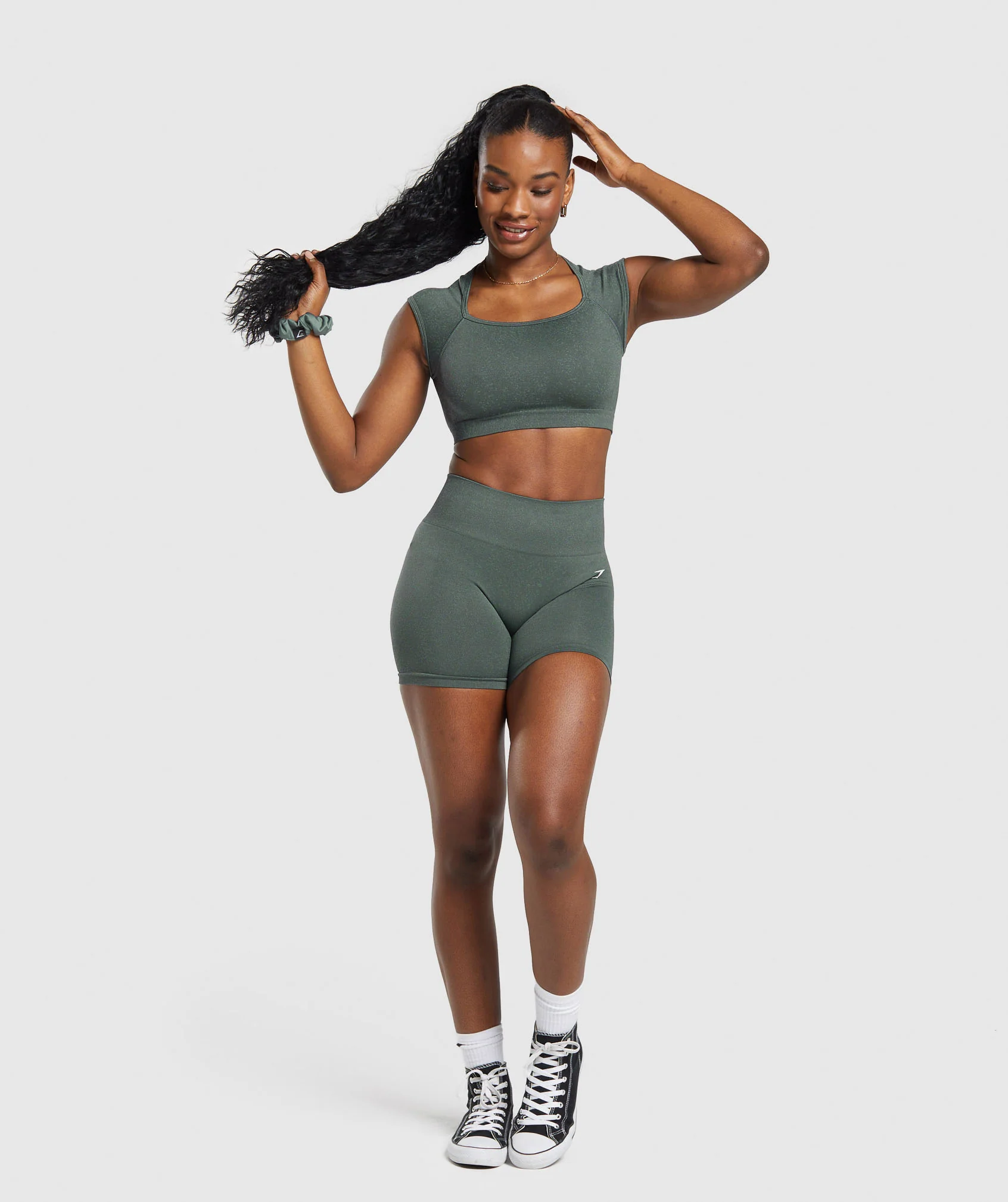 Adapt Fleck Seamless Crop Top