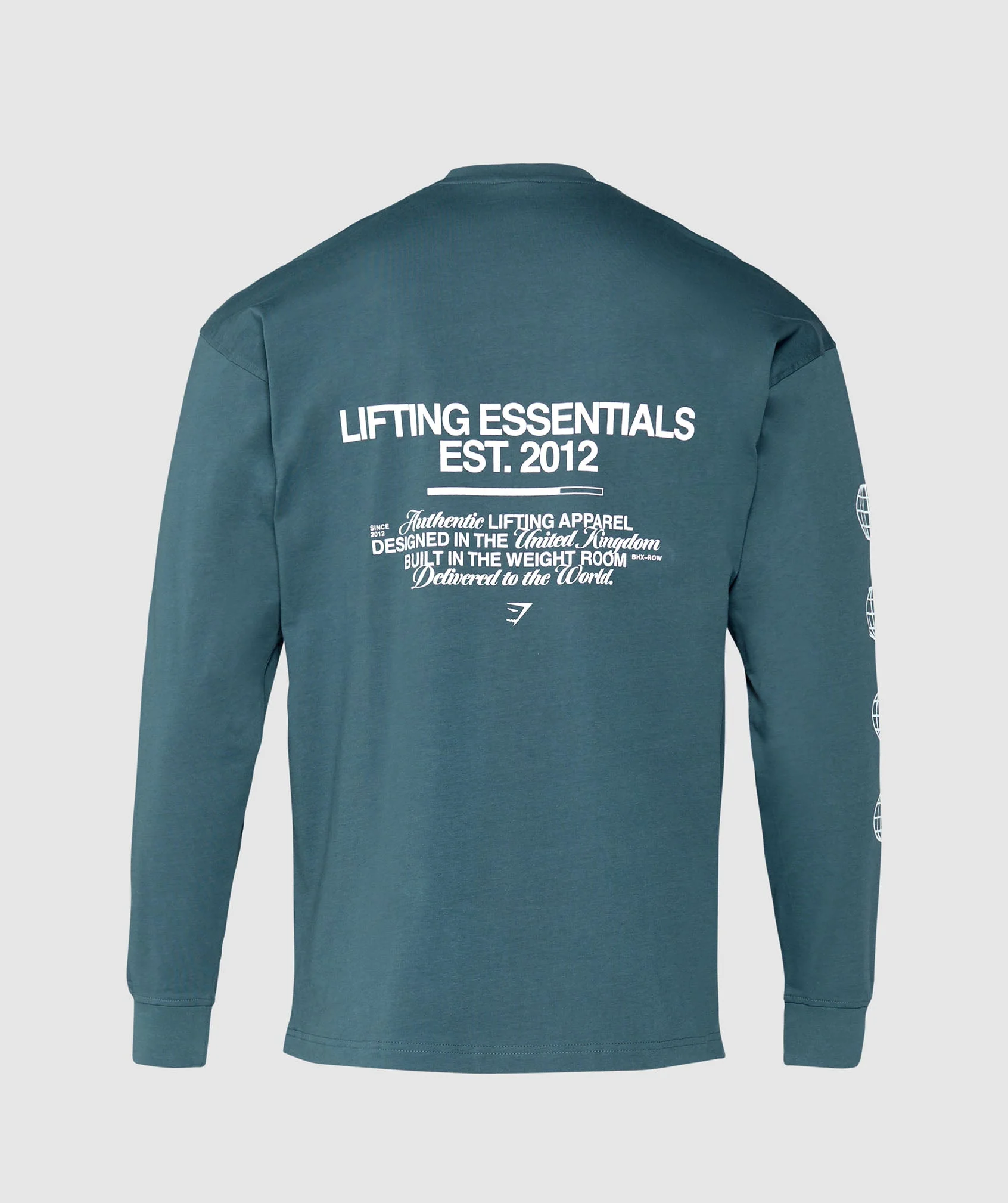 Metal Lifting Graphic Long Sleeve T-Shirt