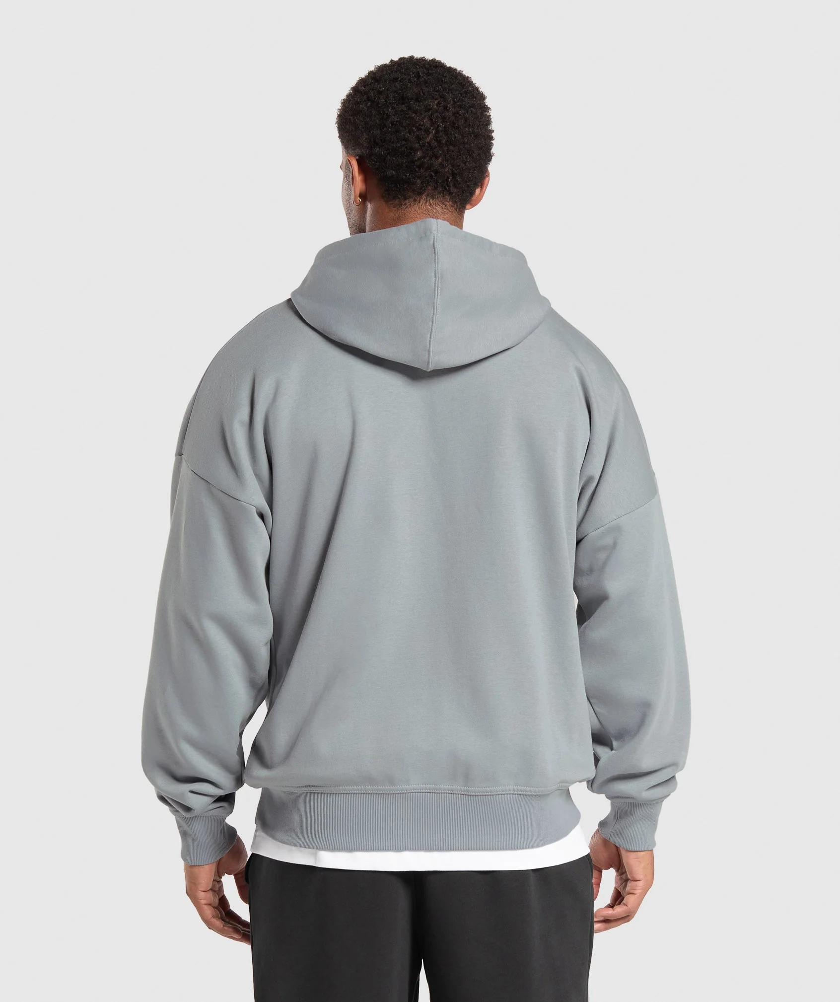 Crest Oversized Zip Up Hoodie