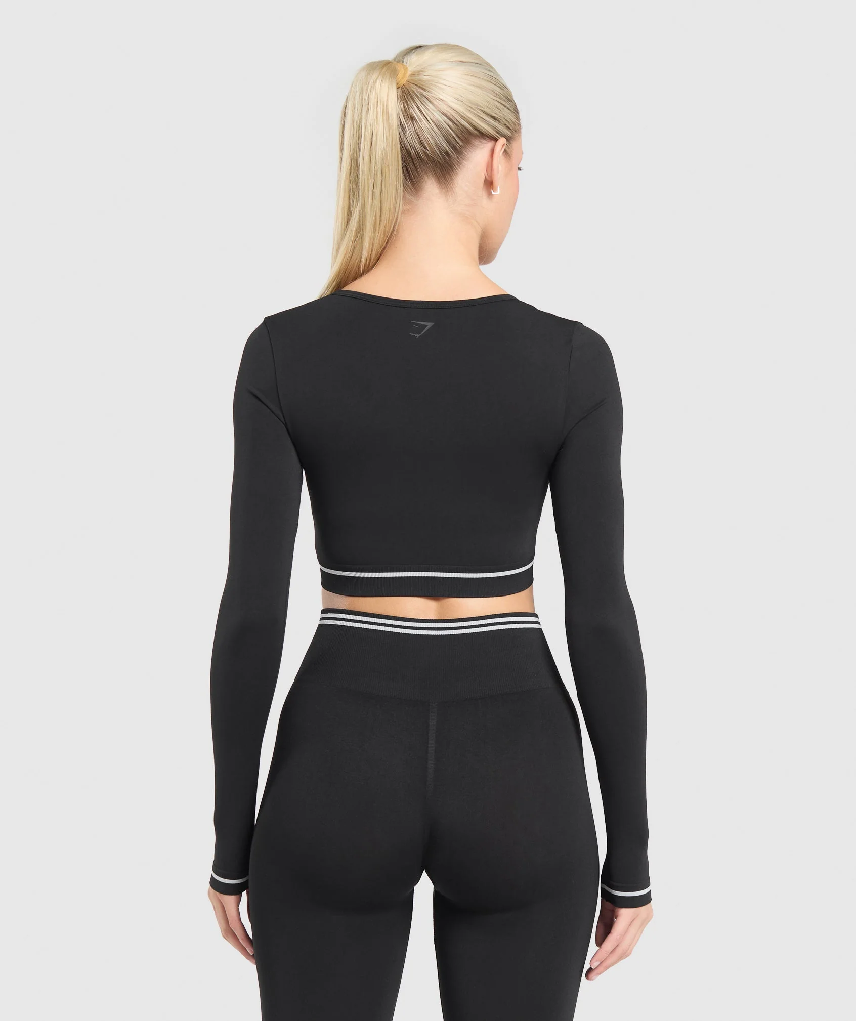 Contrast Seamless Crop Top