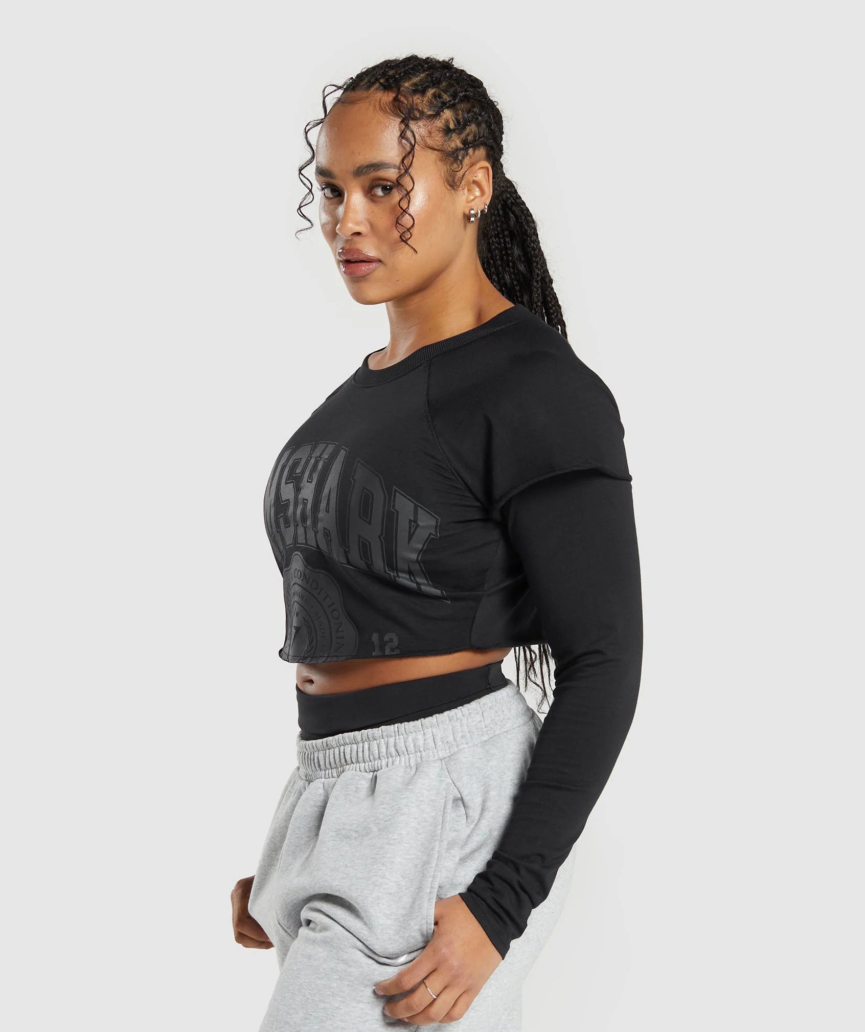 Lifting 2 In 1 Long Sleeve Crop Top