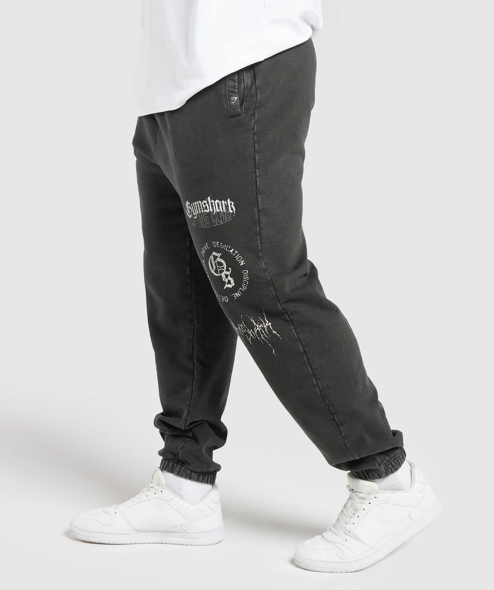 Distressed Graphic Joggers