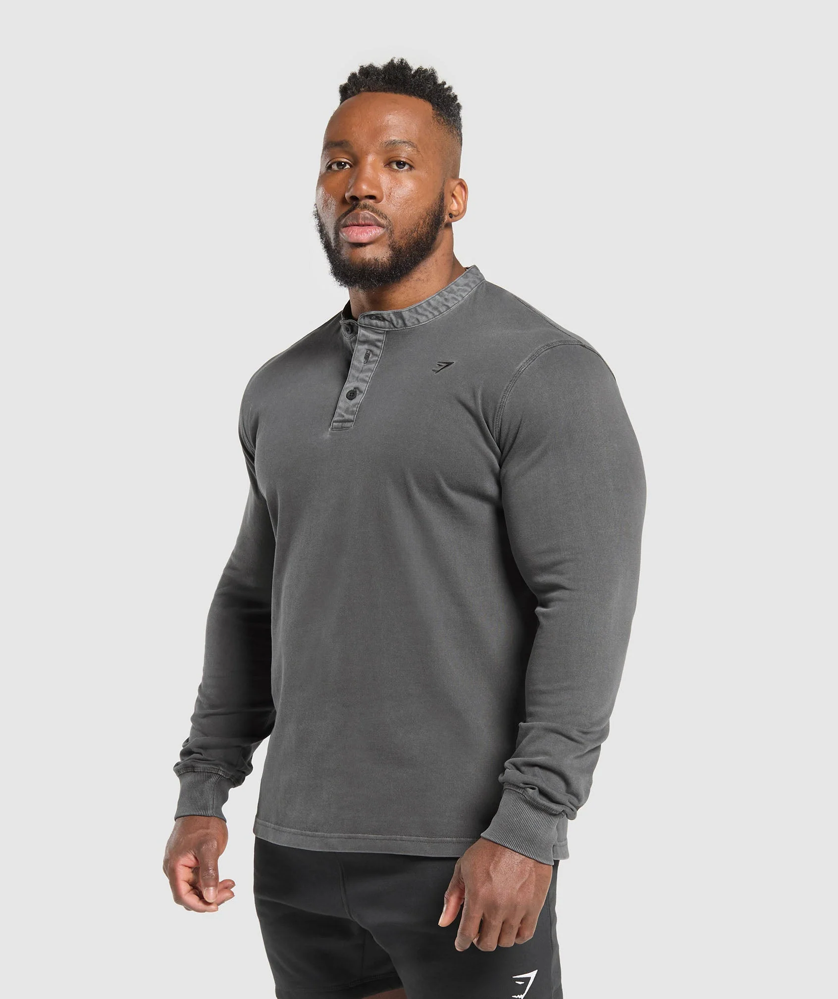 Heavyweight Woven Collar Henley