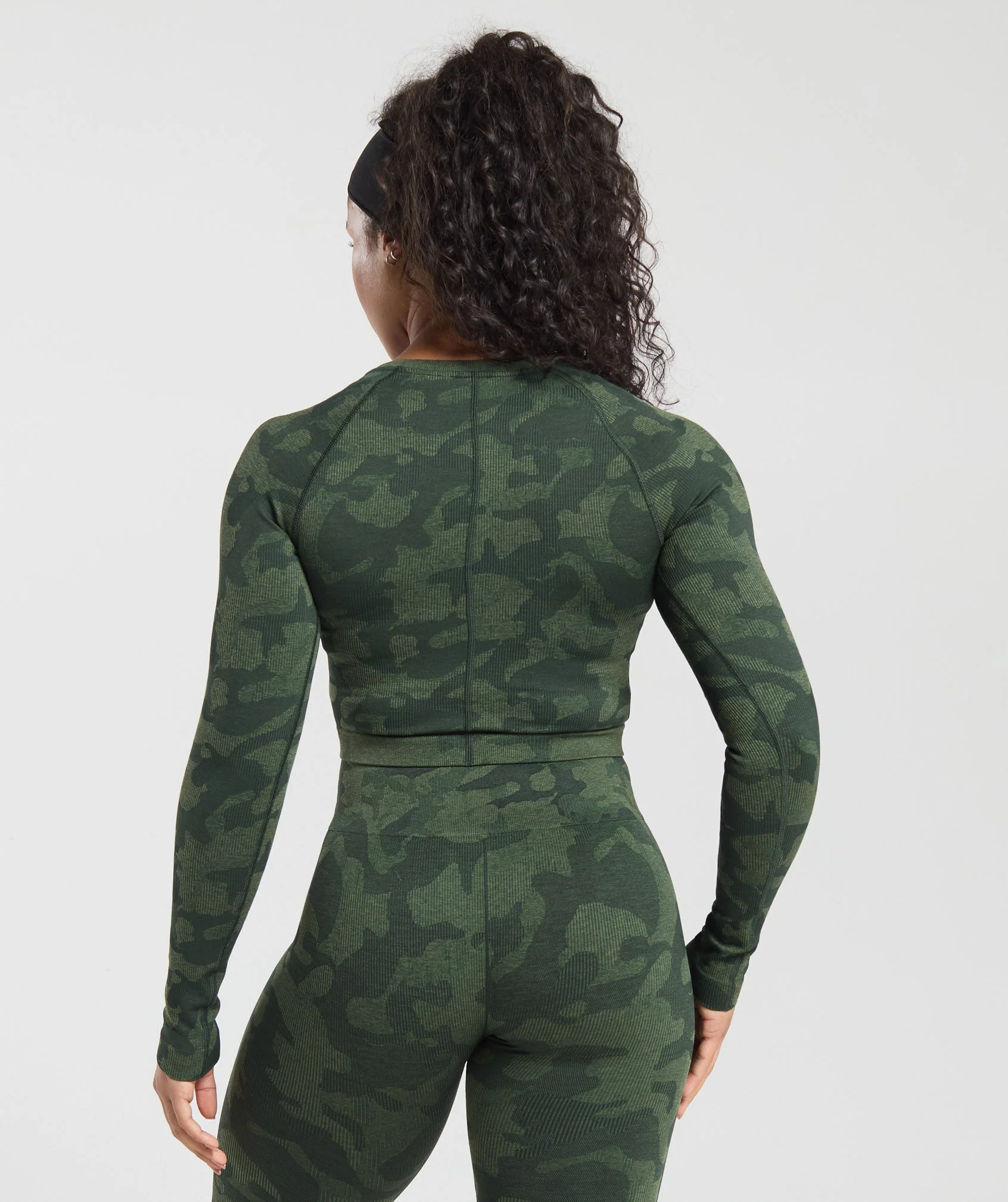 Adapt Camo Long Sleeve Crop Top