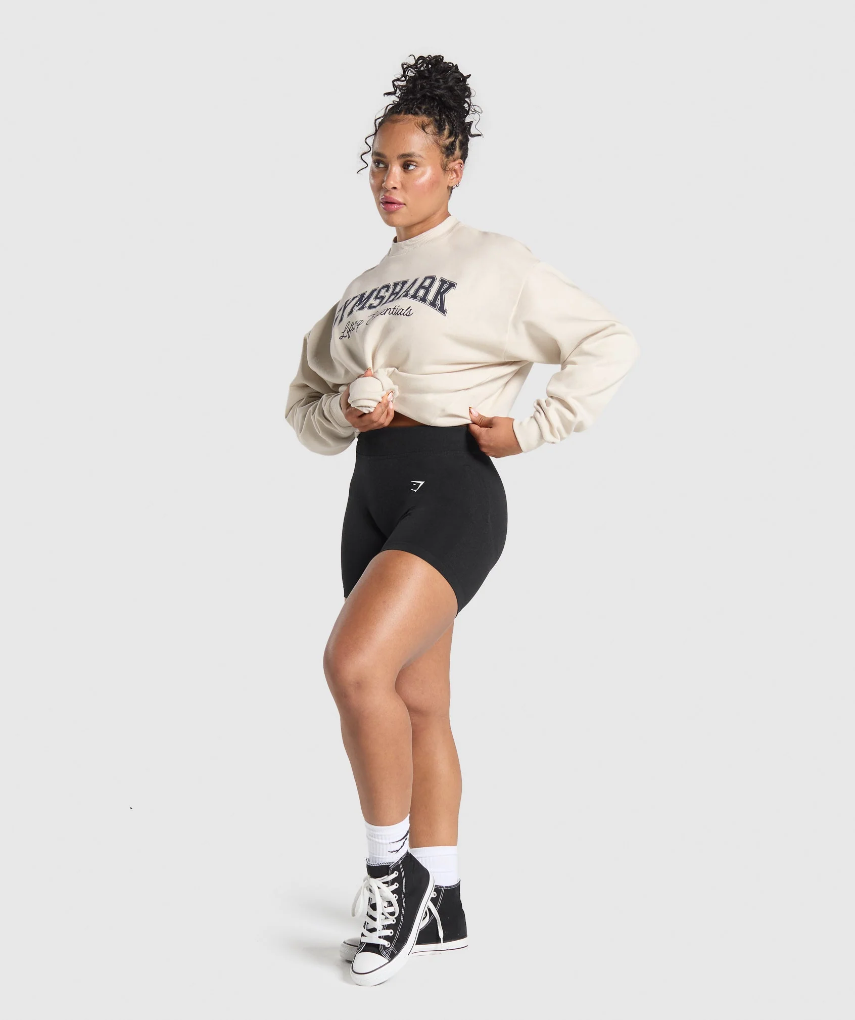 Lifting Essentials Graphic Brushed Oversized Sweatshirt