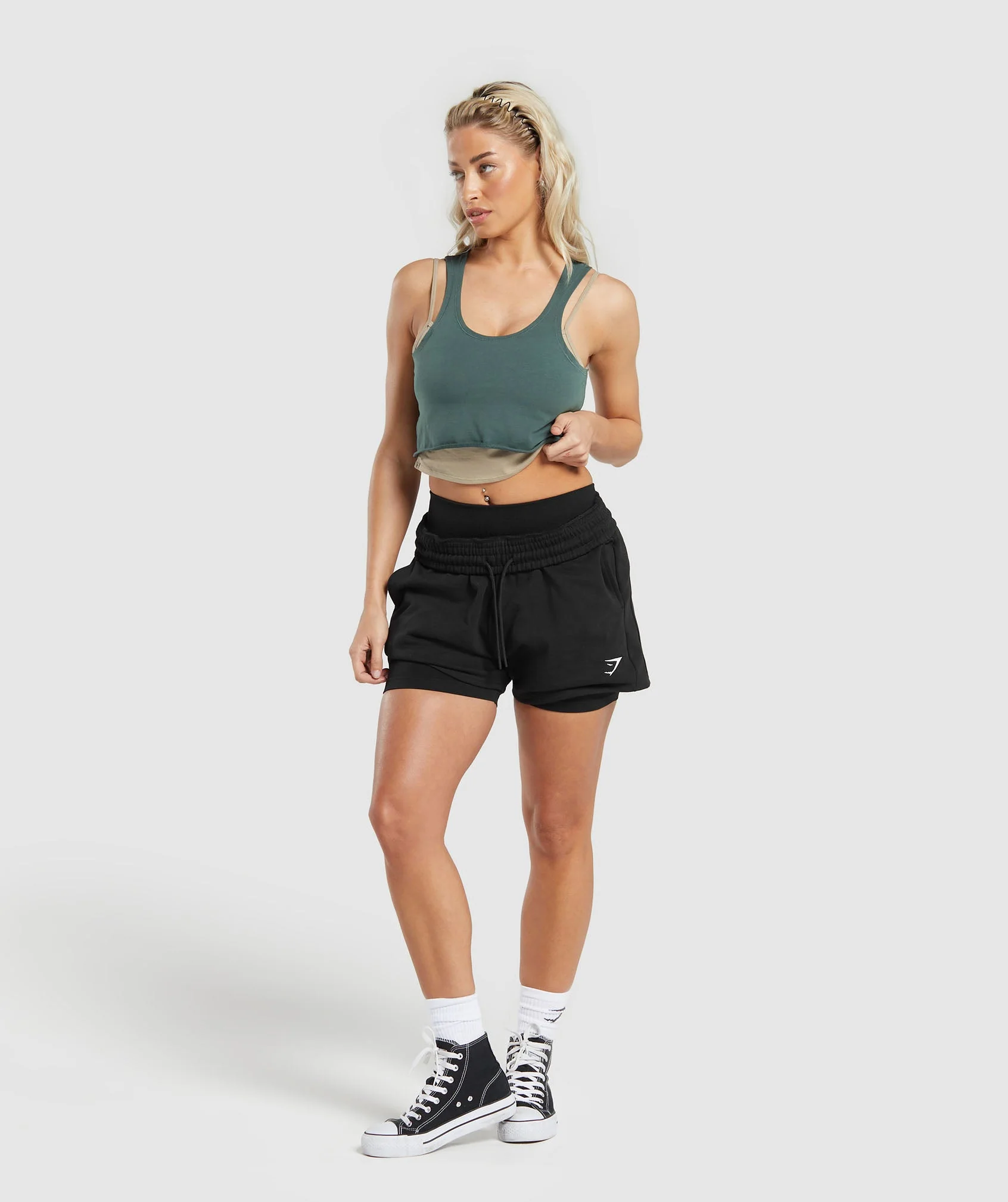 Lifting 2 In 1 Crop Tank