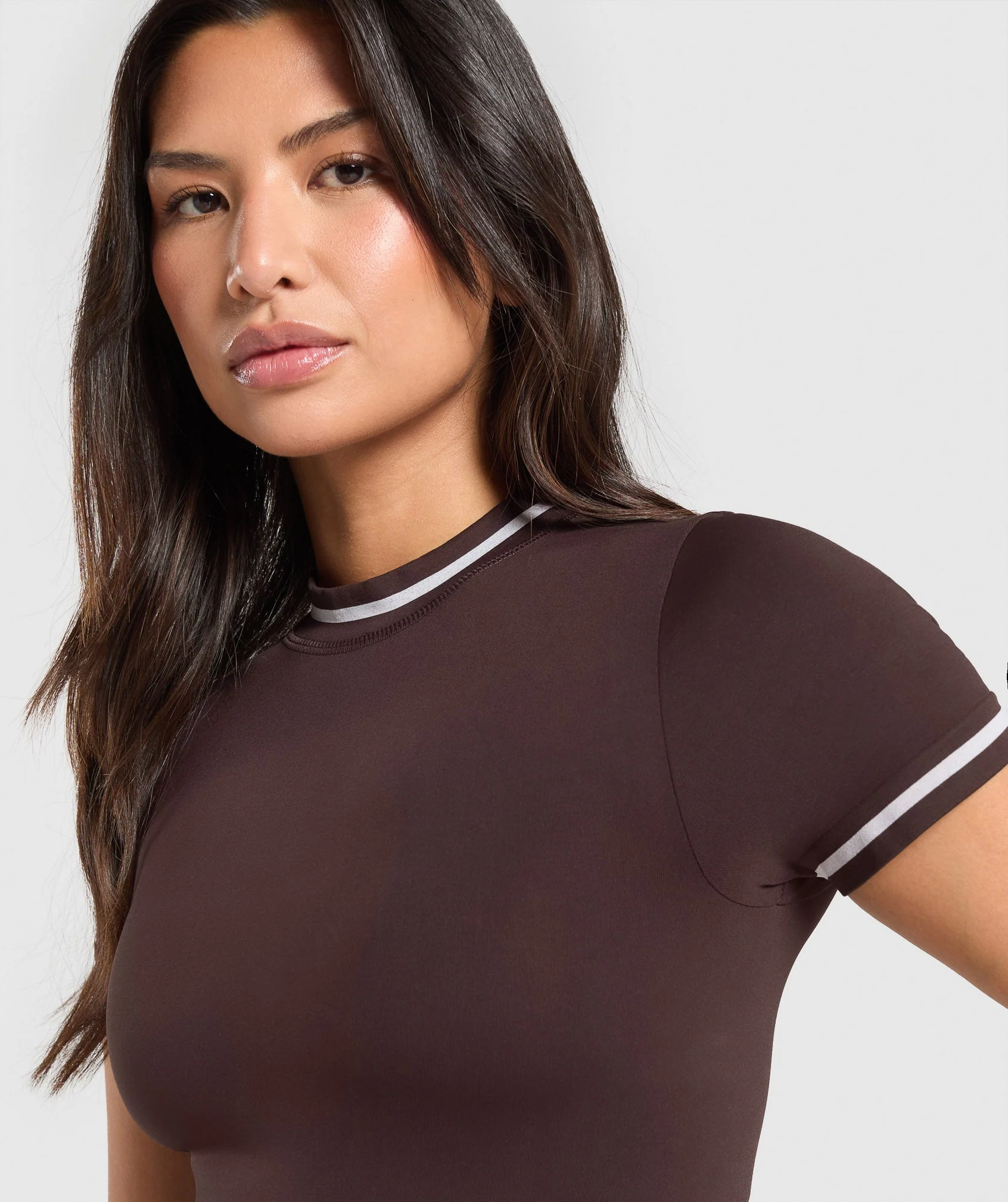 Contrast Seamless Midi Tee