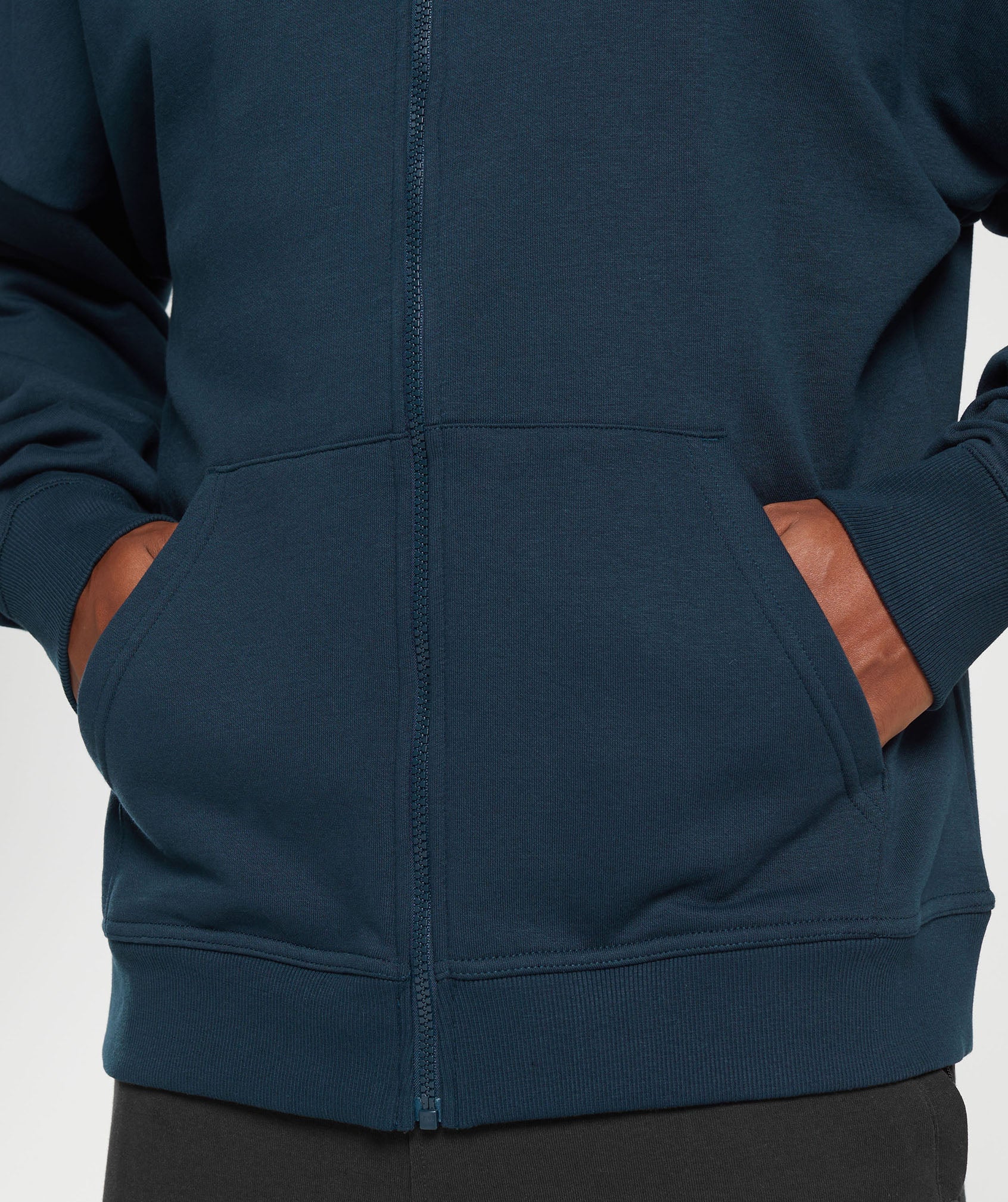 Crest Oversized Zip Up Hoodie