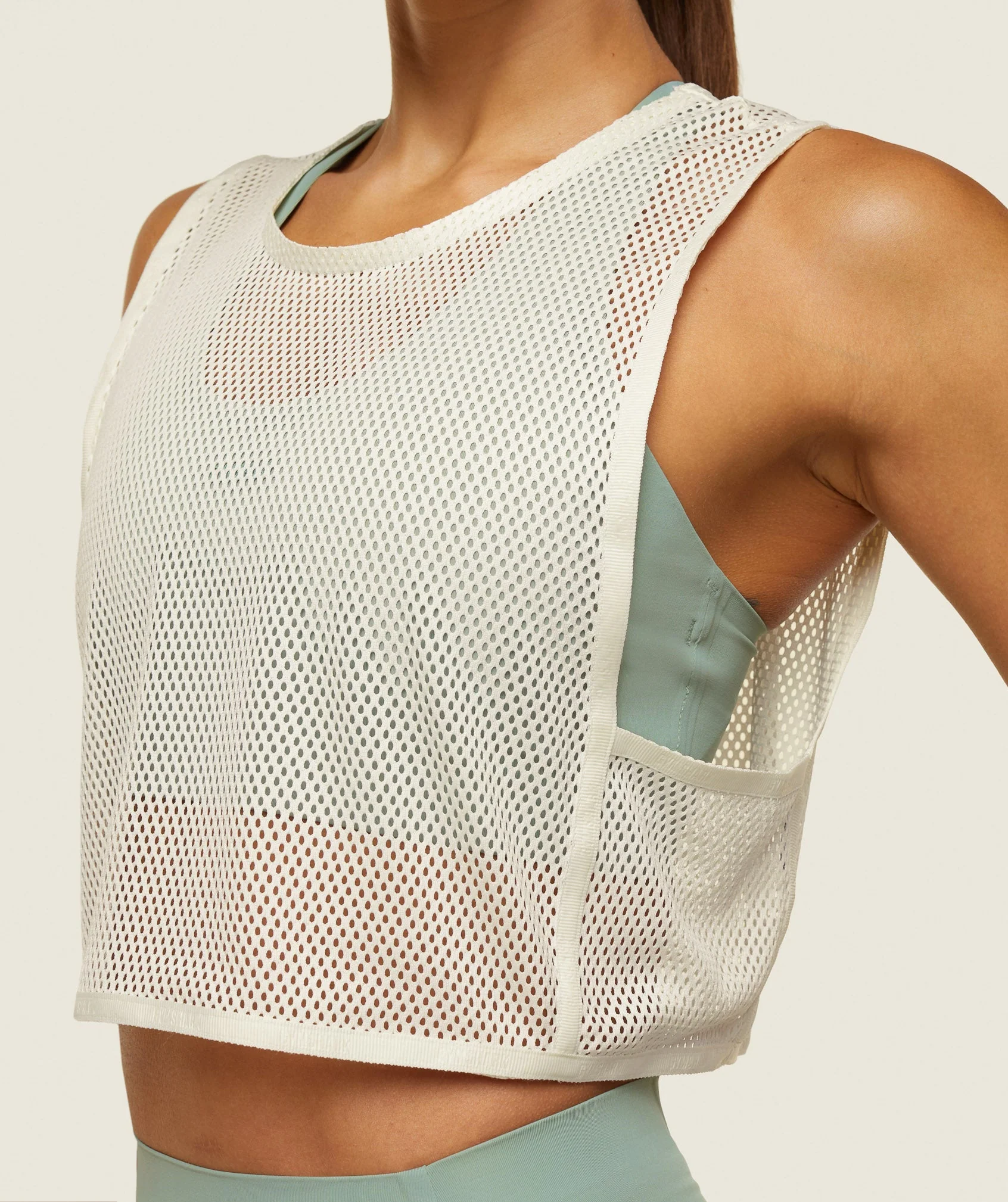 everywear Cropped Mesh Tank