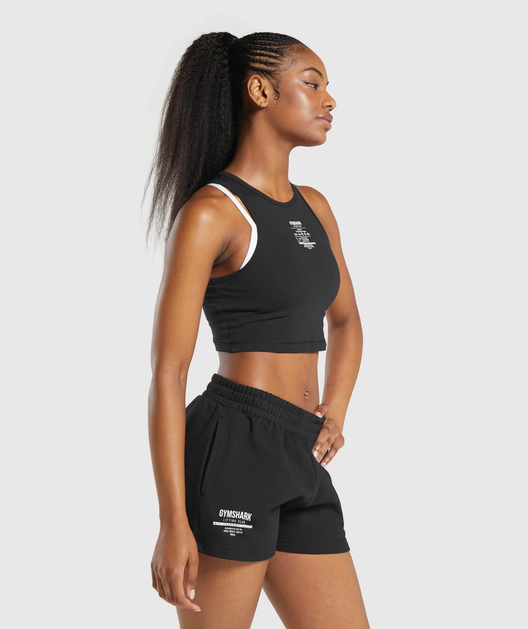 Care Label Graphic Cropped Tank