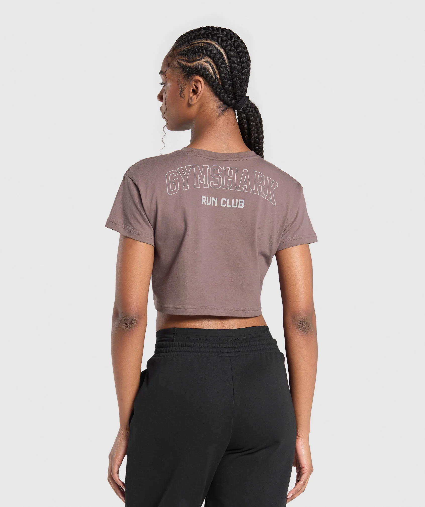 Running Graphic Crop Top
