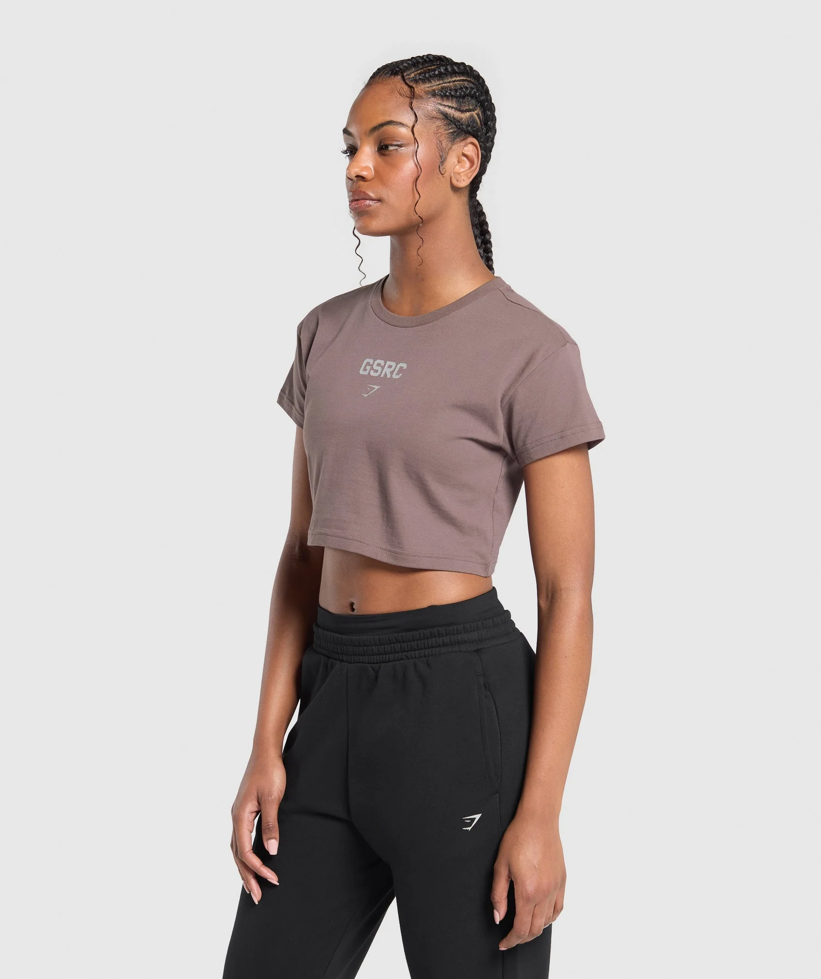 Running Graphic Crop Top