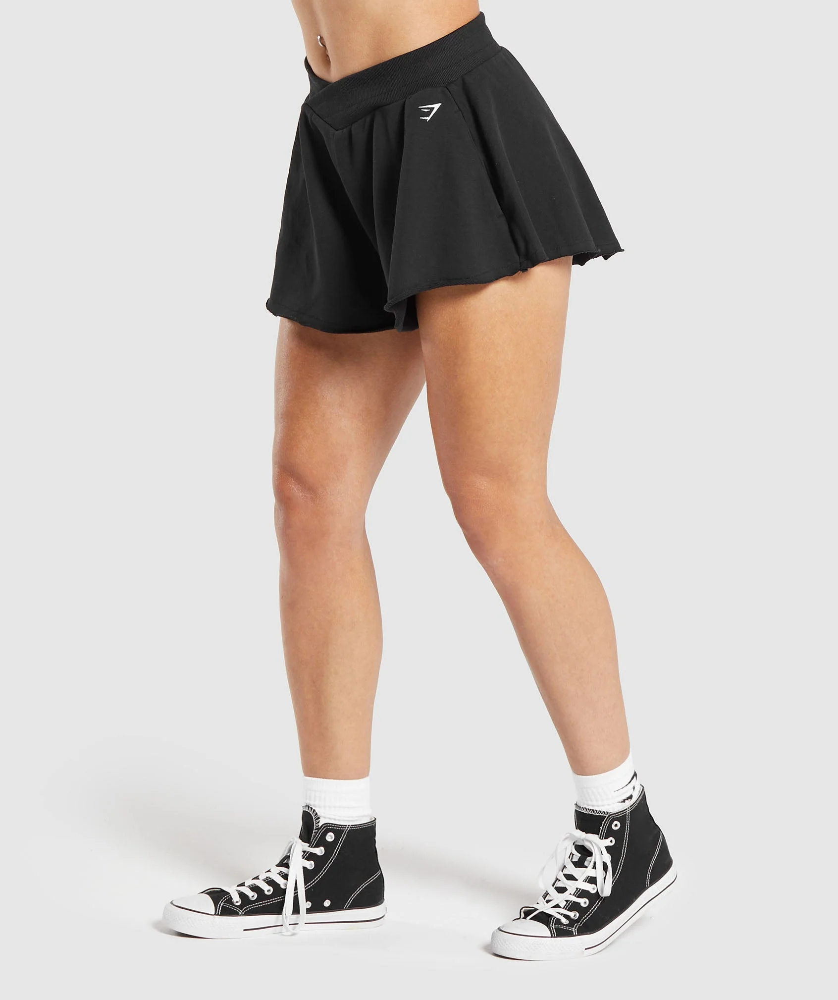 Lifting Crossover Cotton Shorts