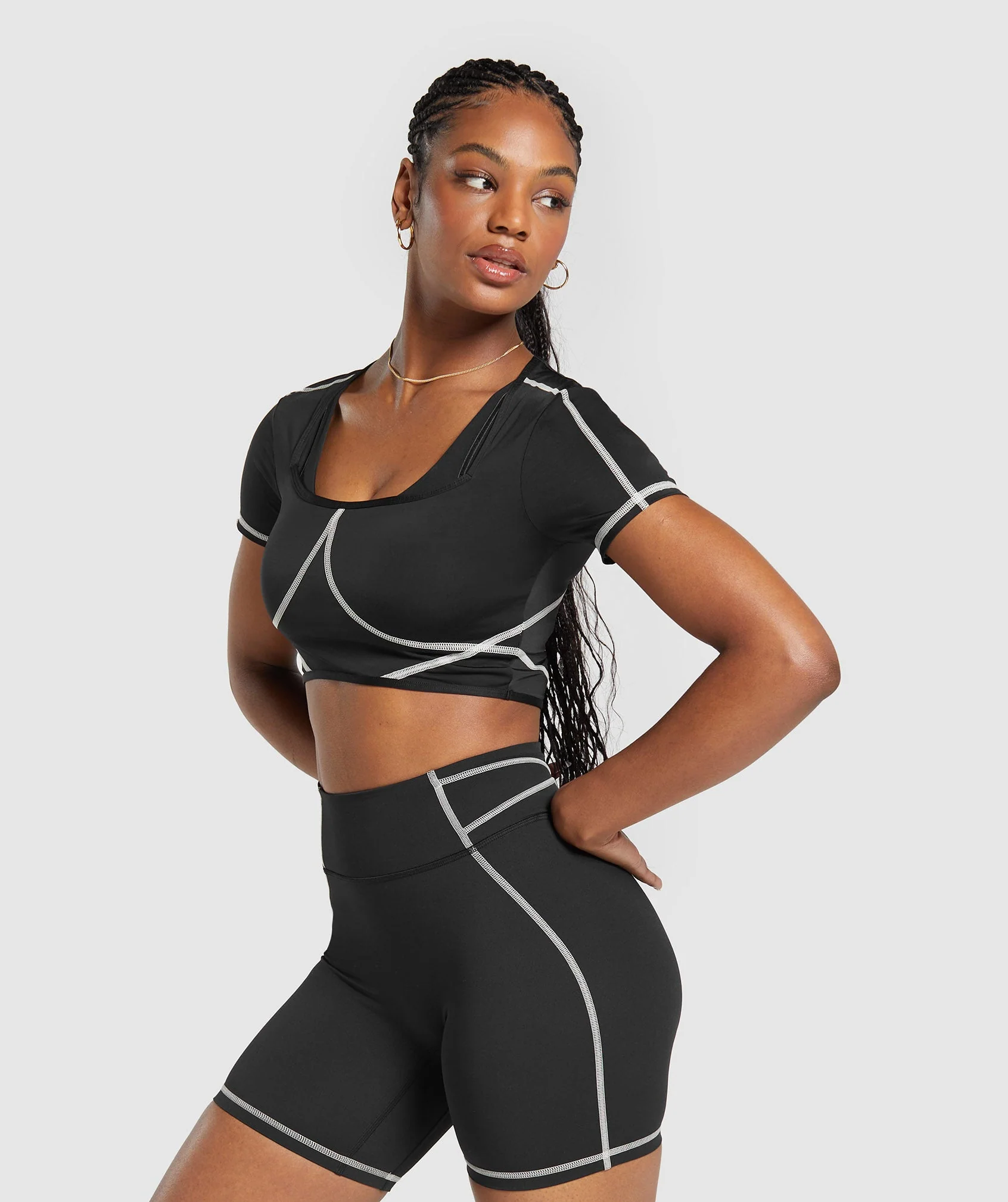 Stitch Feature Crop Top