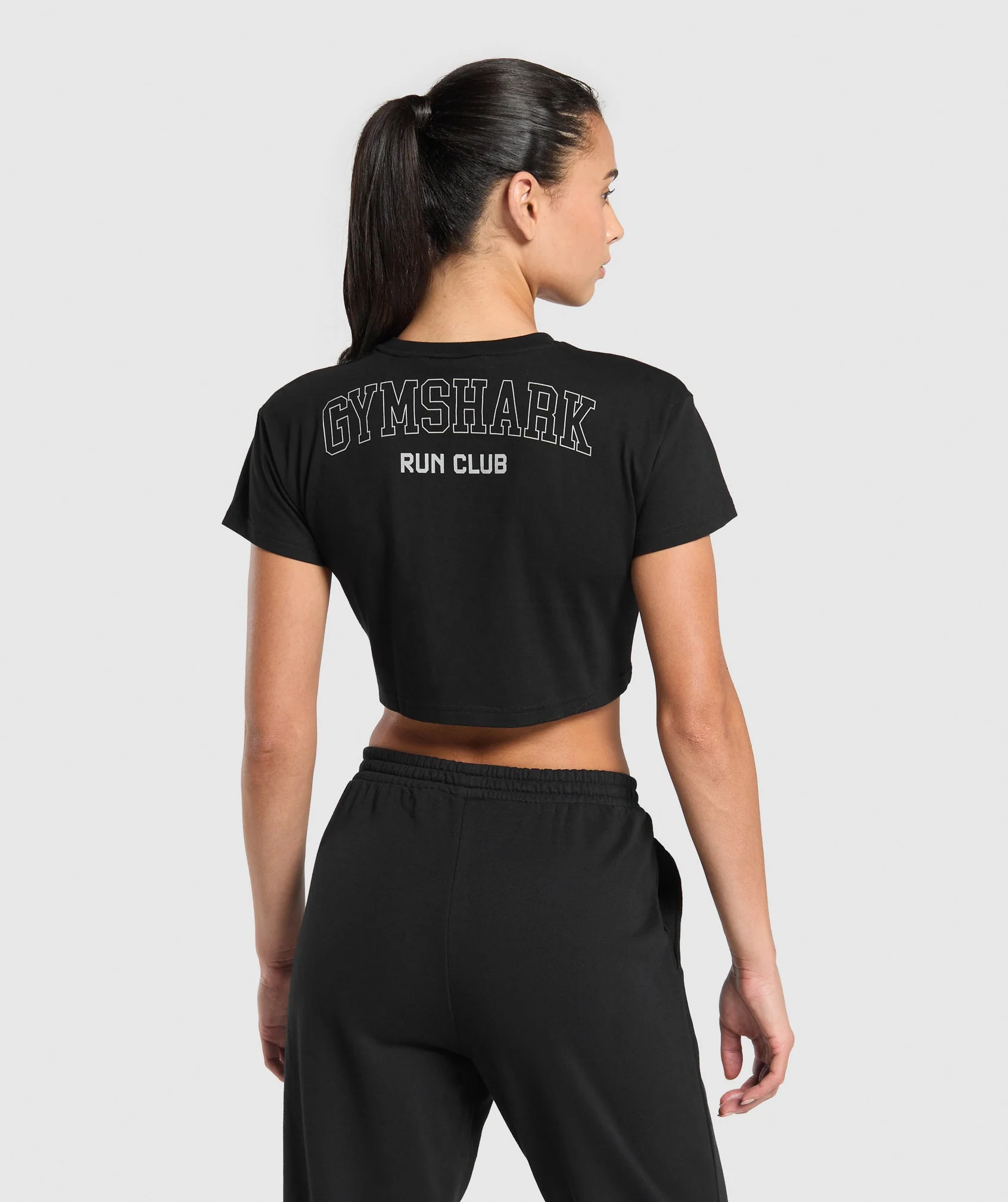 Running Graphic Crop Top