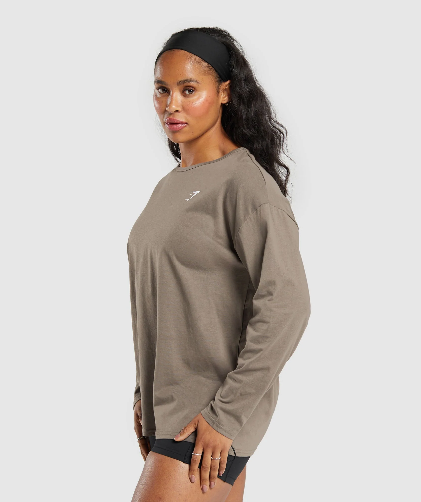 Training Oversized Cotton Long Sleeve Top