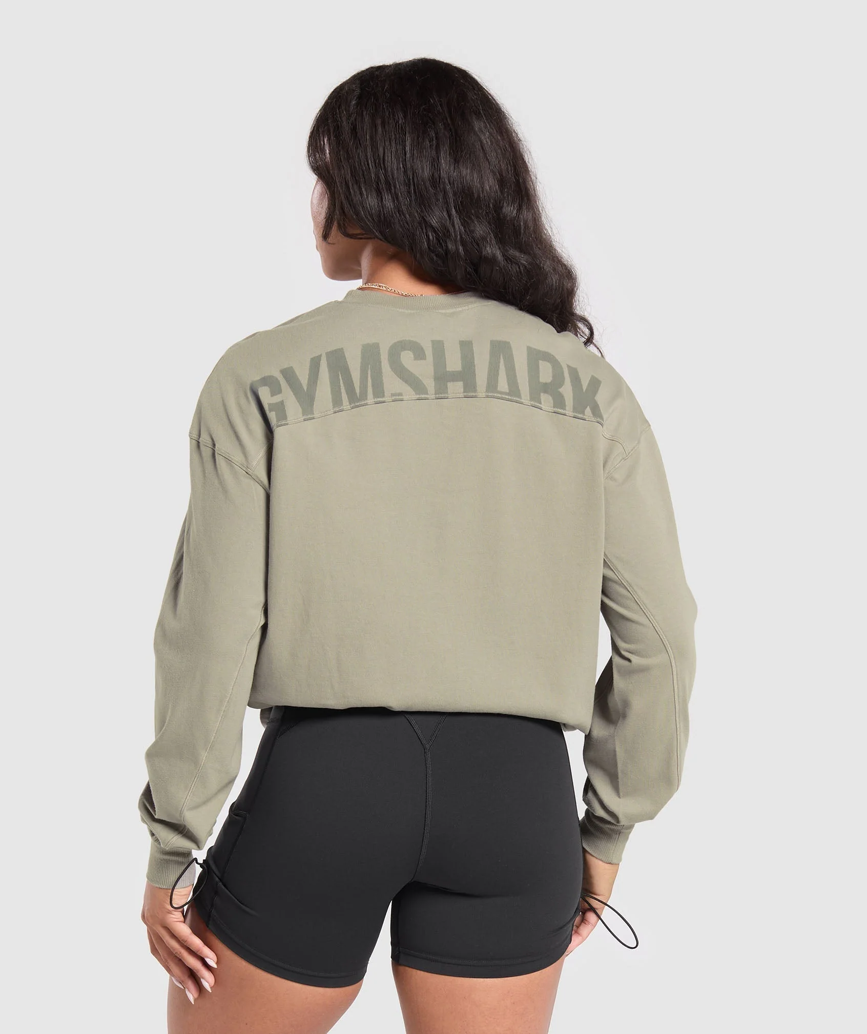 Power Oversized Long Sleeve Top