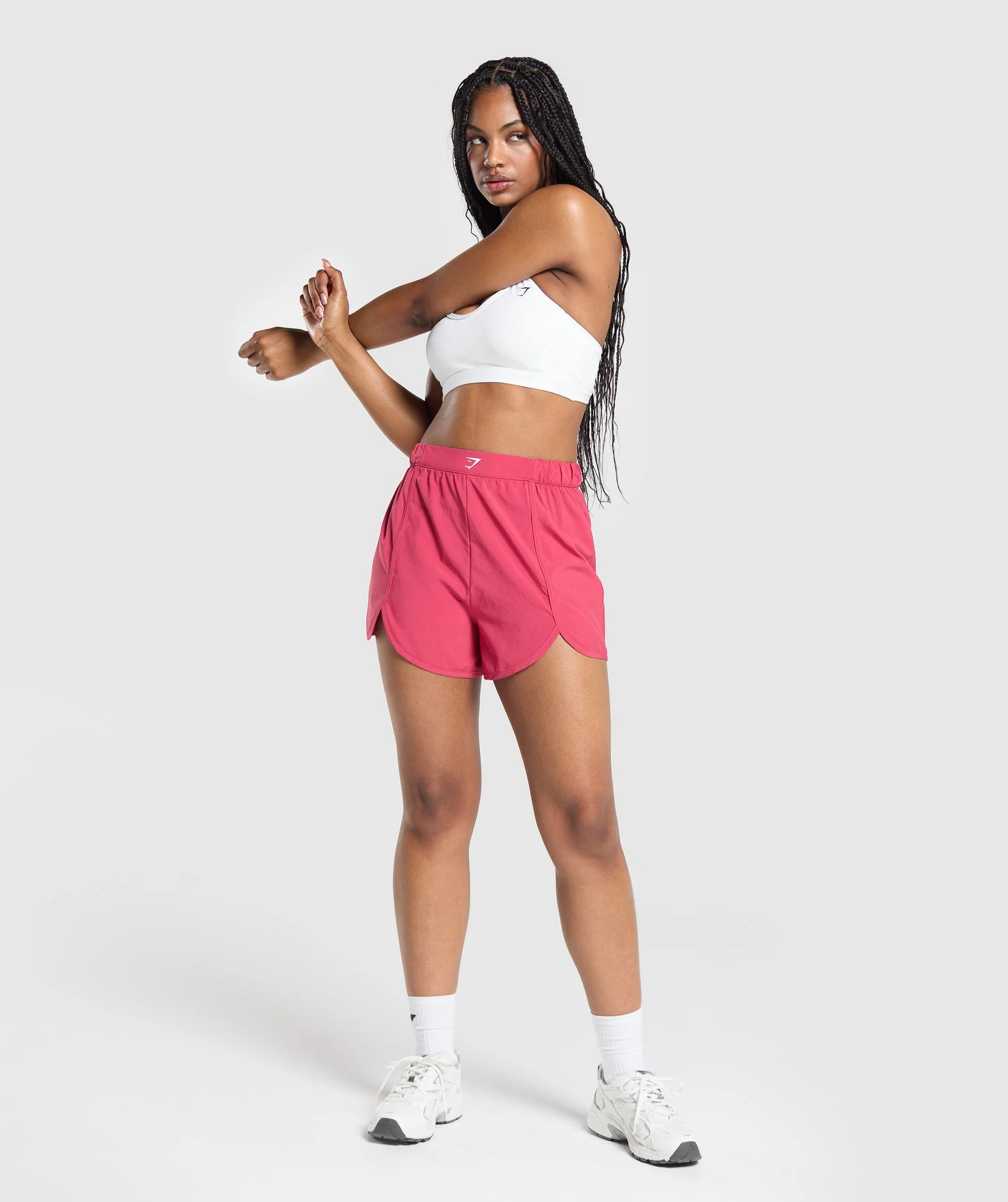 Scallop Hem Shaped Shorts