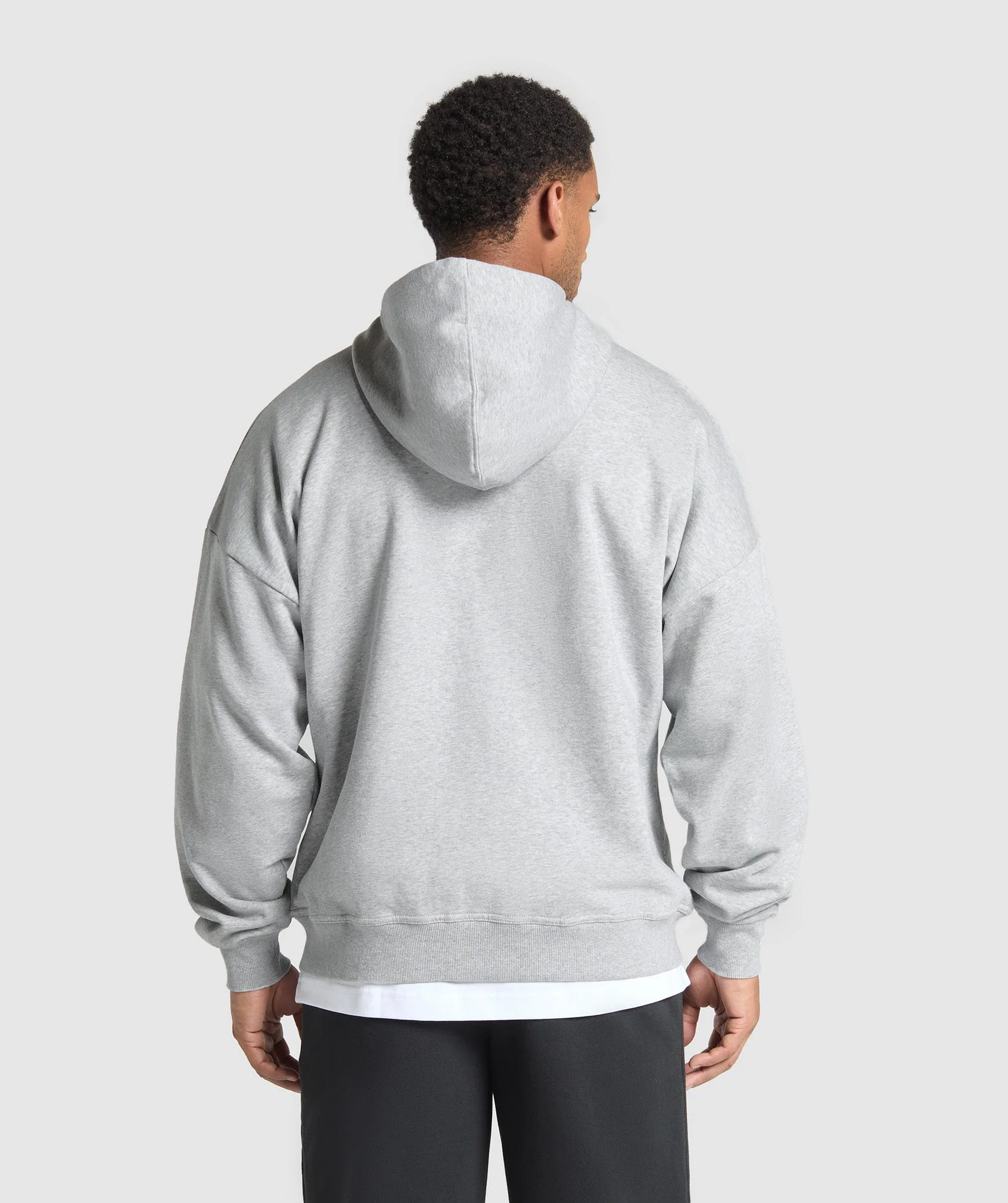 Crest Oversized Zip Up Hoodie