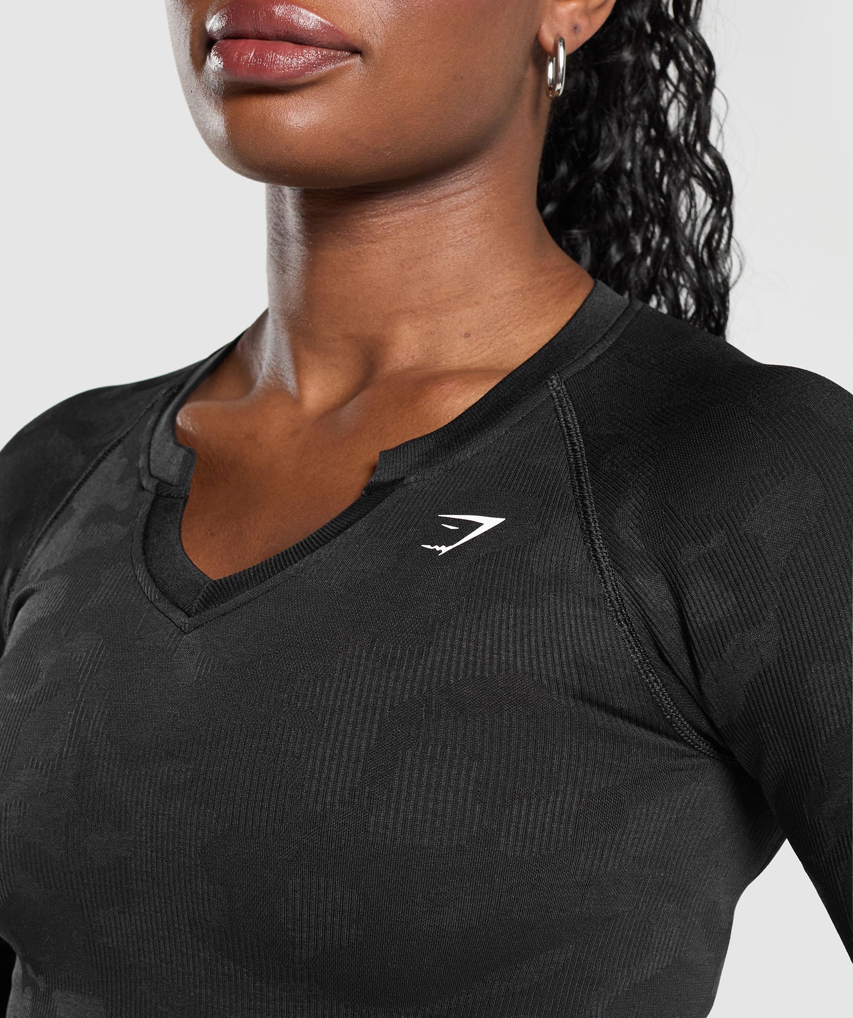 Adapt Camo Long Sleeve Crop Top