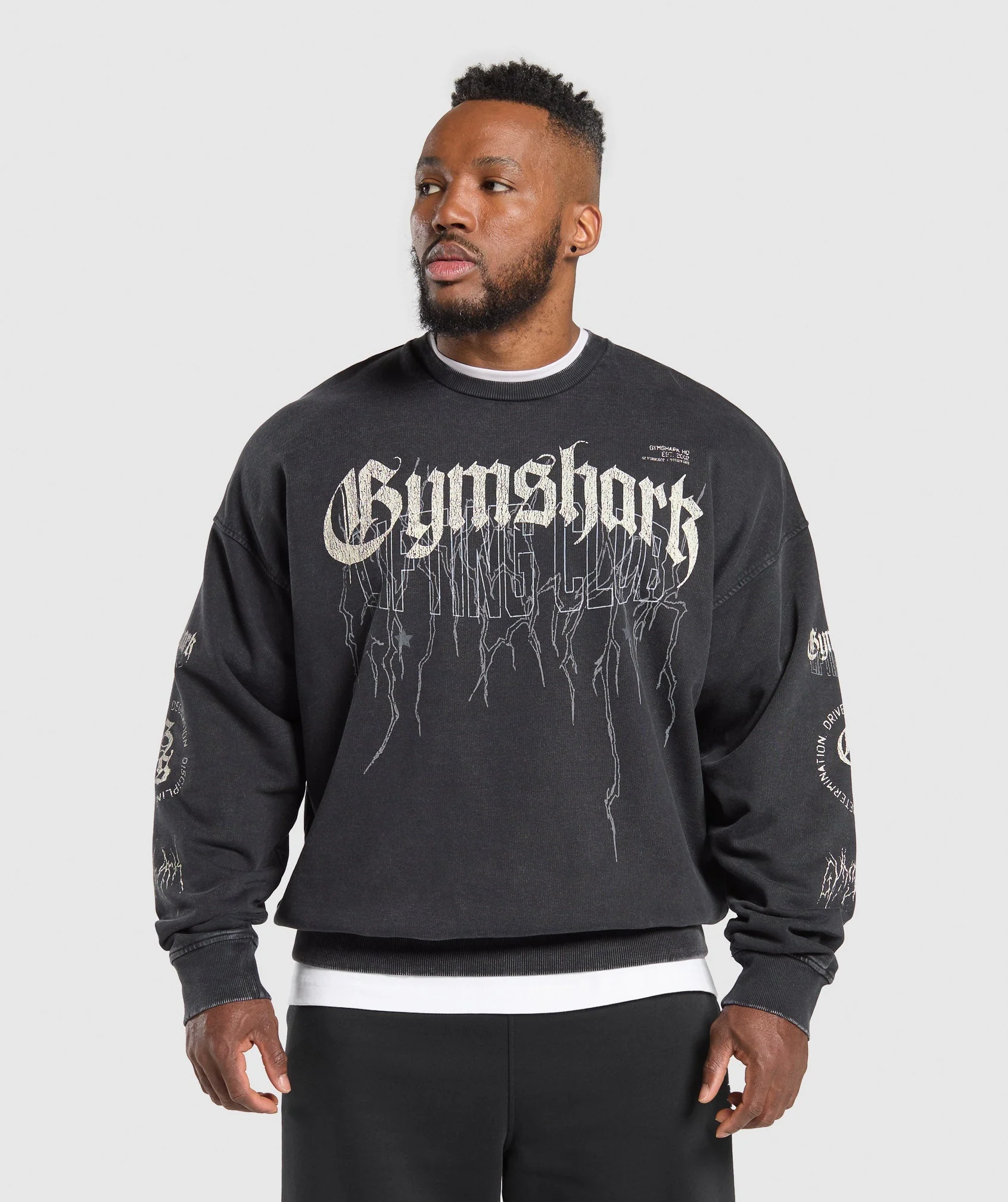 Distressed Graphic Crew