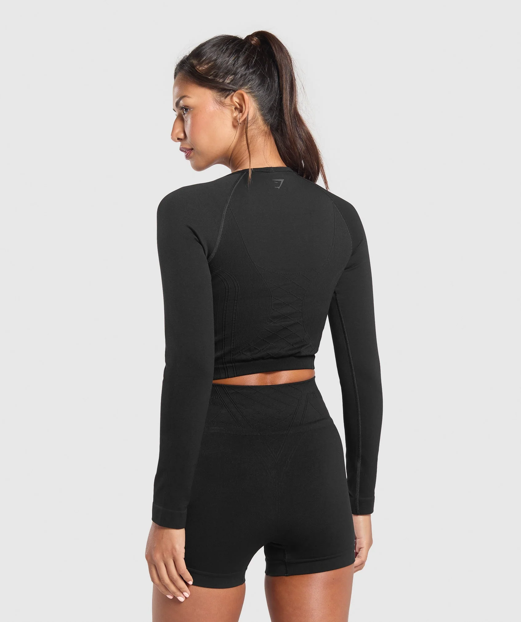 Corset Seamless Long Sleeve Top