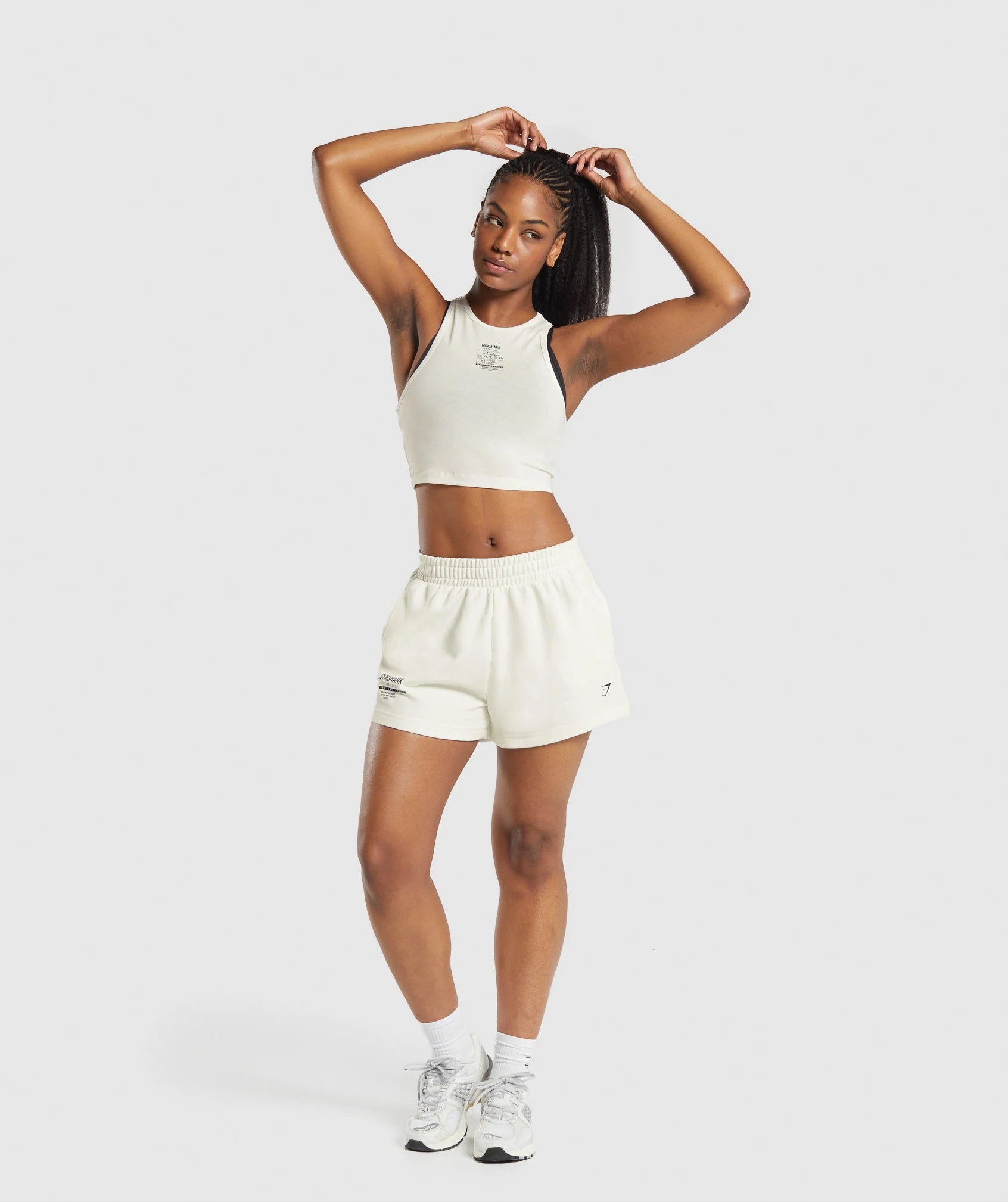 Care Label Graphic Cropped Tank