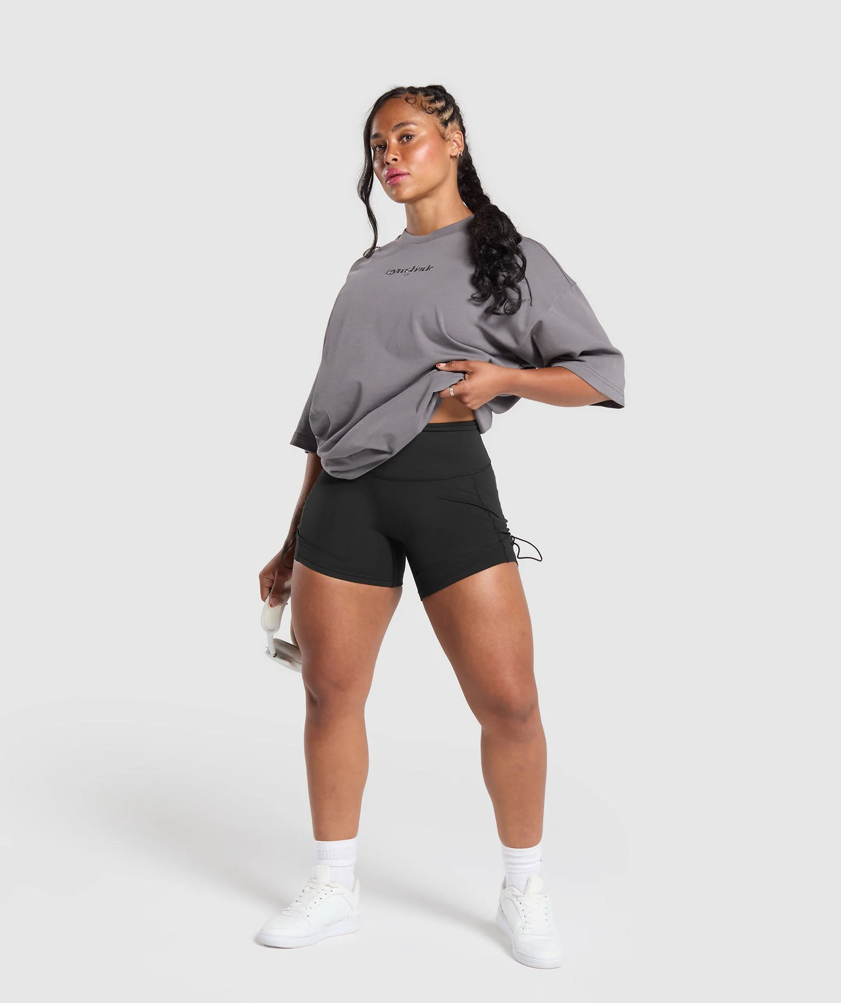 Embroidered Logo Oversized T-Shirt