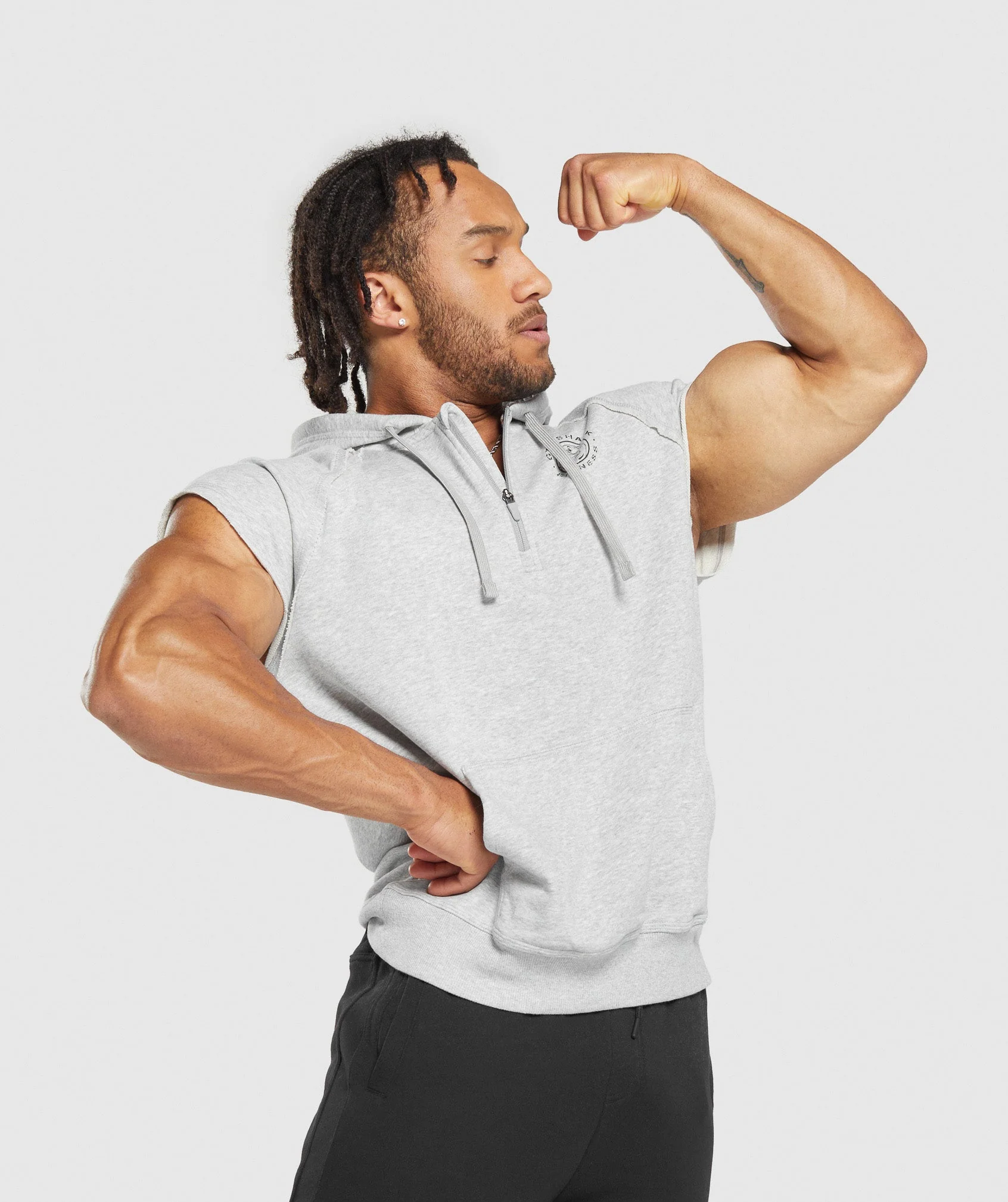 Legacy 1/4 Zip Cap Sleeve Hoodie