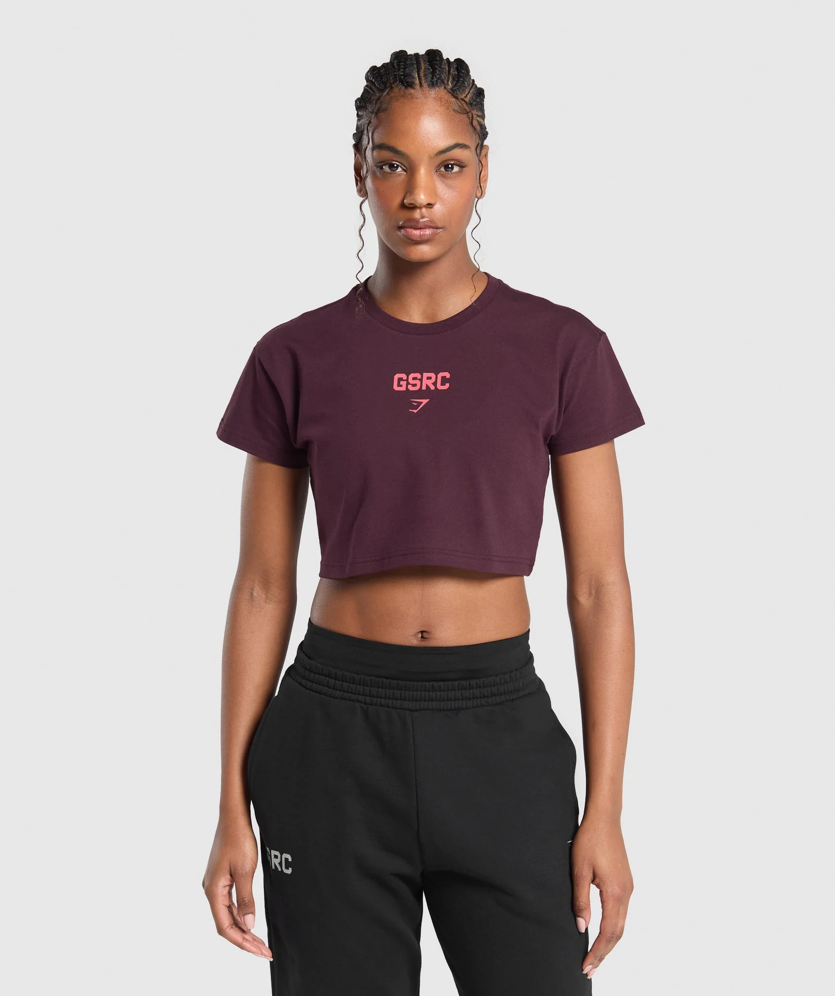 Running Graphic Crop Top