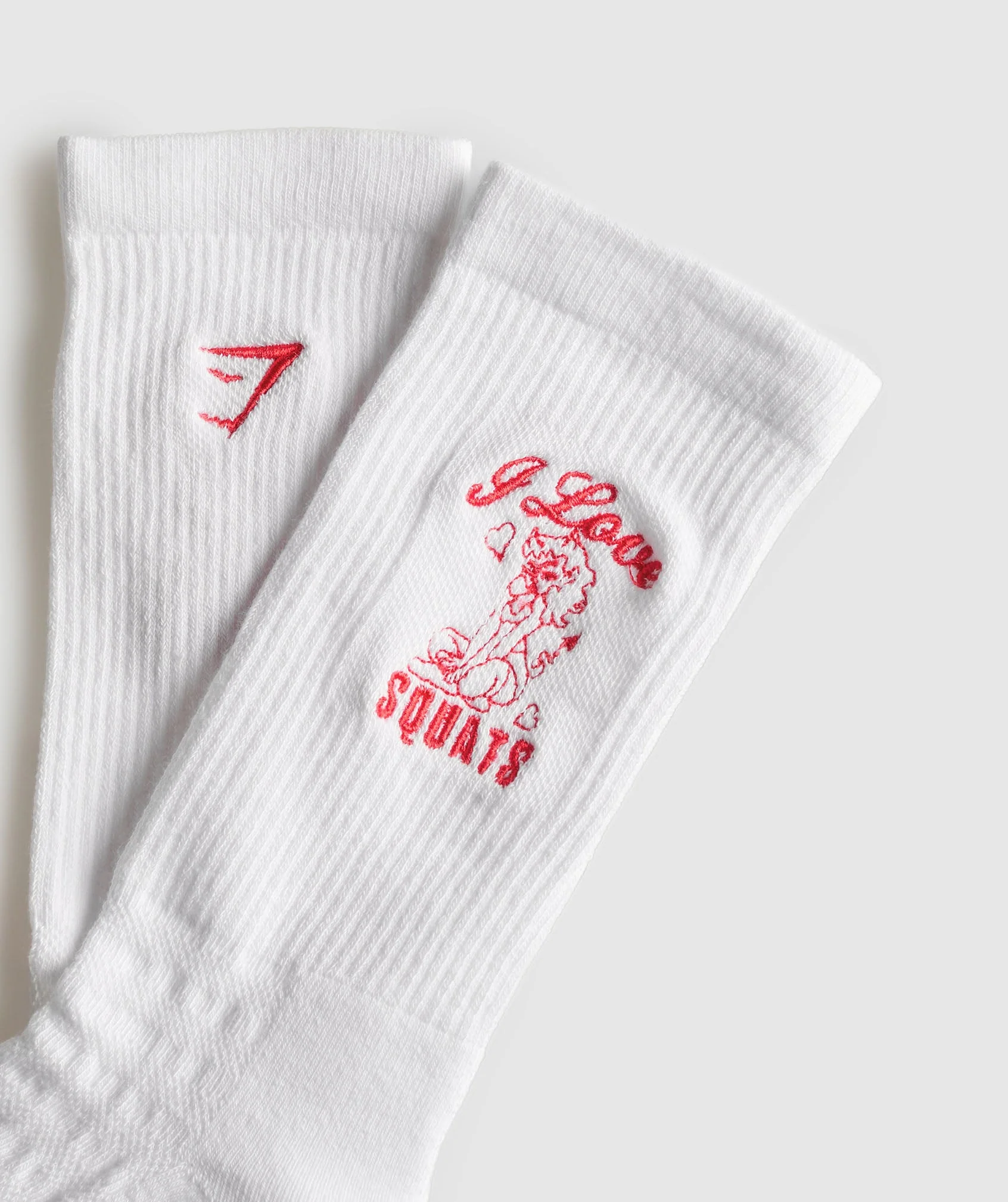 Love Squats Graphic Crew Sock Single