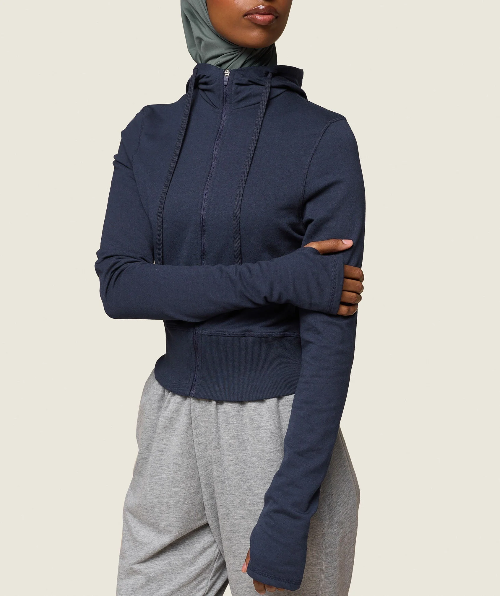 GS x Leana Deeb Hooded Midi Top