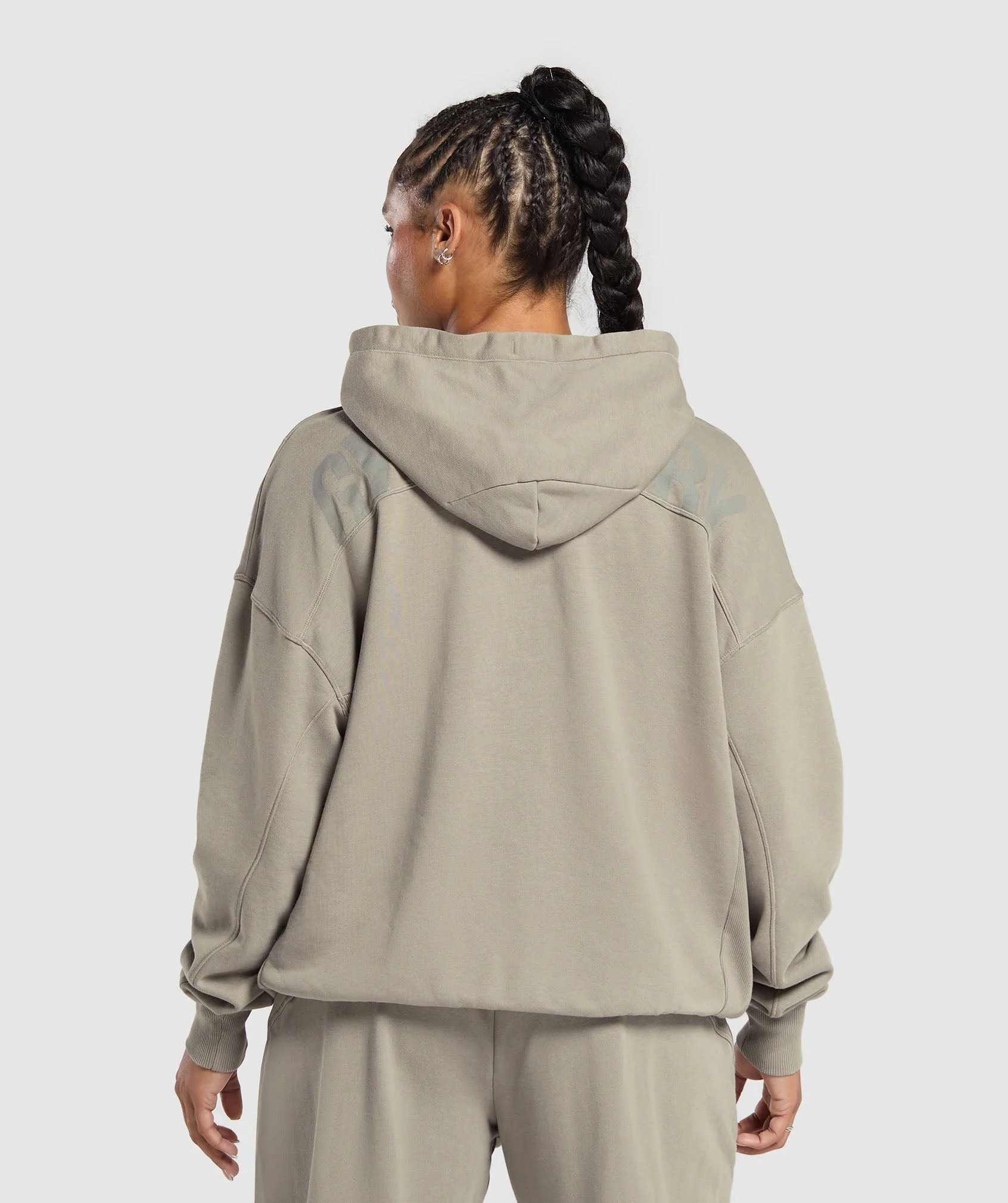 Power Oversized Zip Hoodie