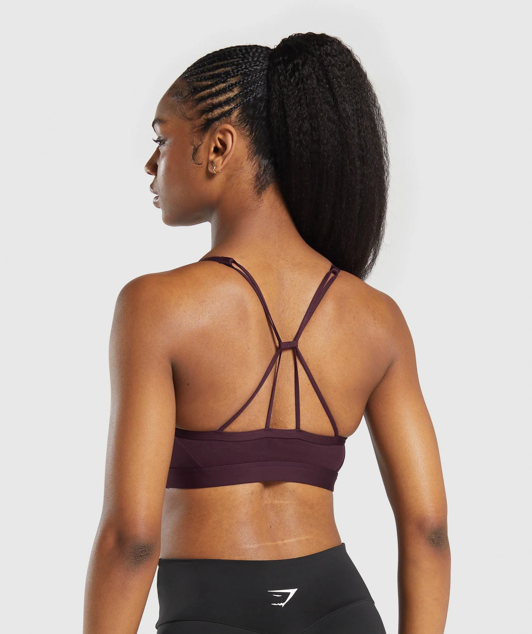 Ruched Strappy Sports Bra