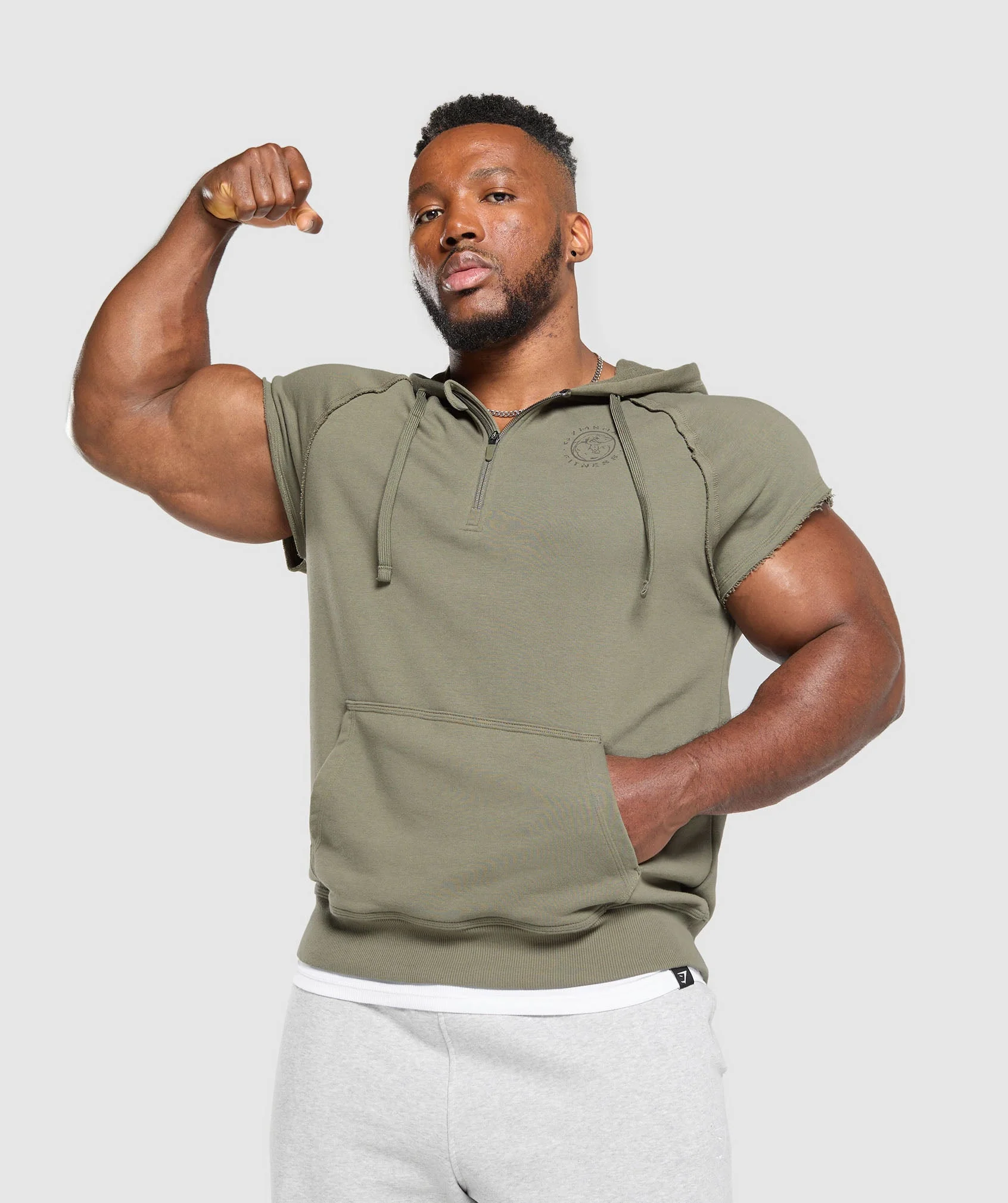 Legacy 1/4 Zip Cap Sleeve Hoodie