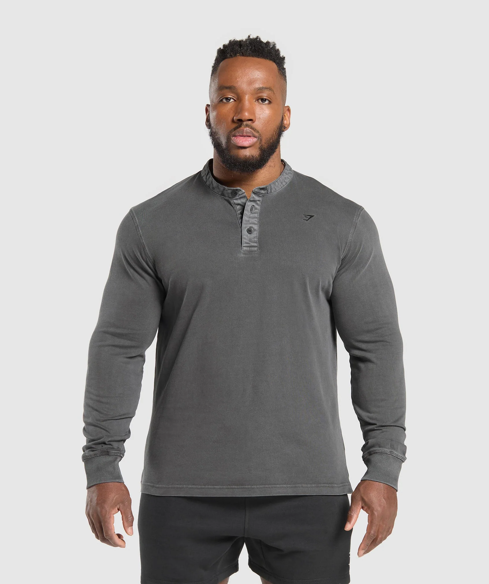 Heavyweight Woven Collar Henley