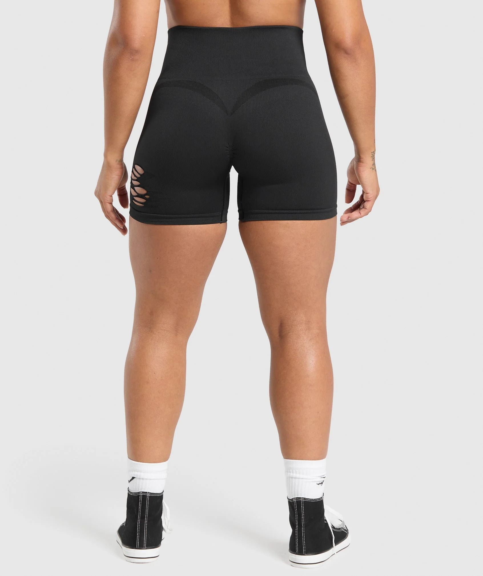 Gains Seamless Distressed Shorts