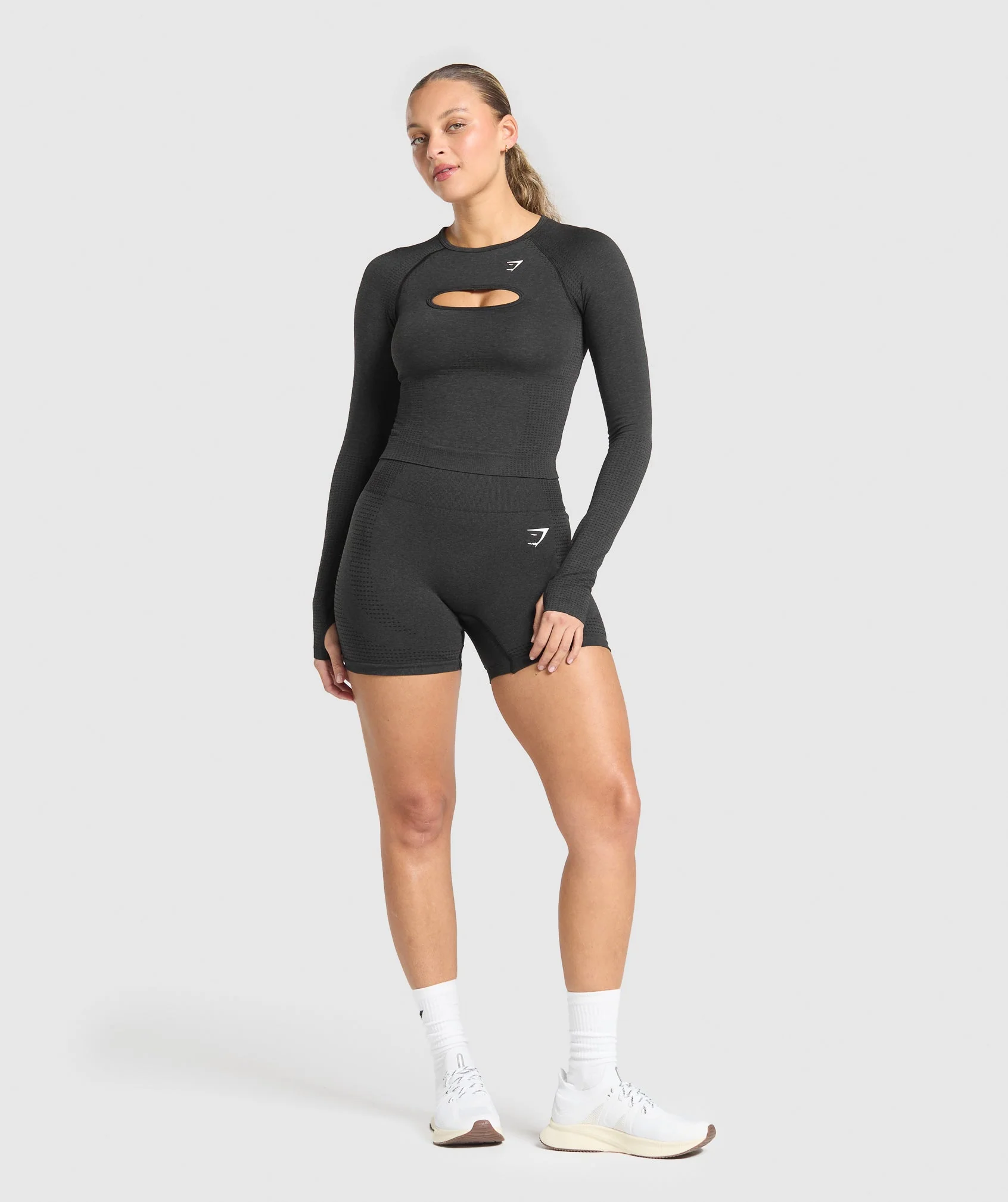 Vital Seamless Long Sleeve Cut Out Top