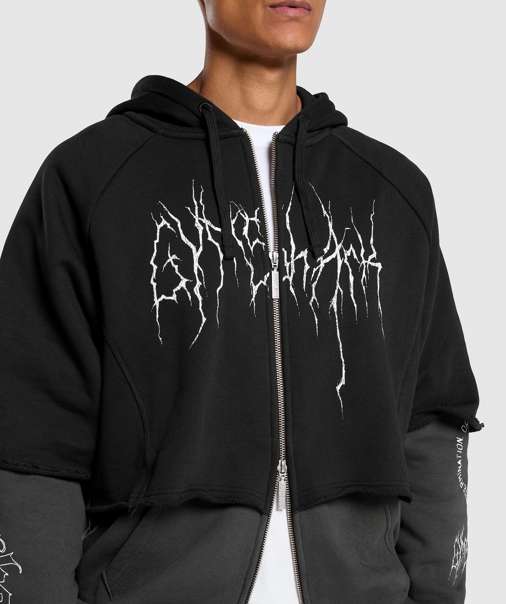 Layered Zip Up Hoodie