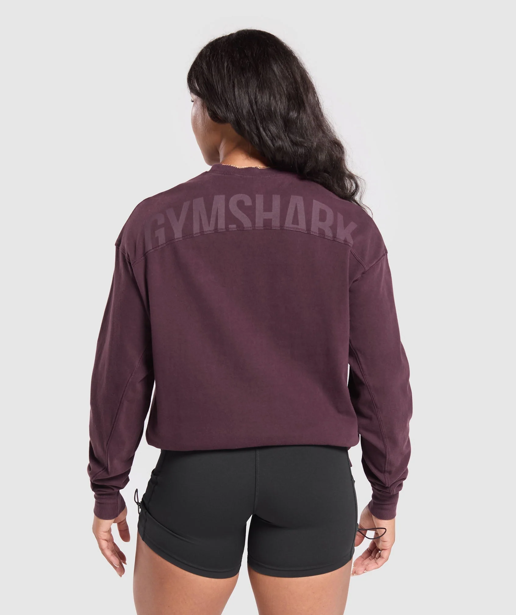 Power Oversized Long Sleeve Top