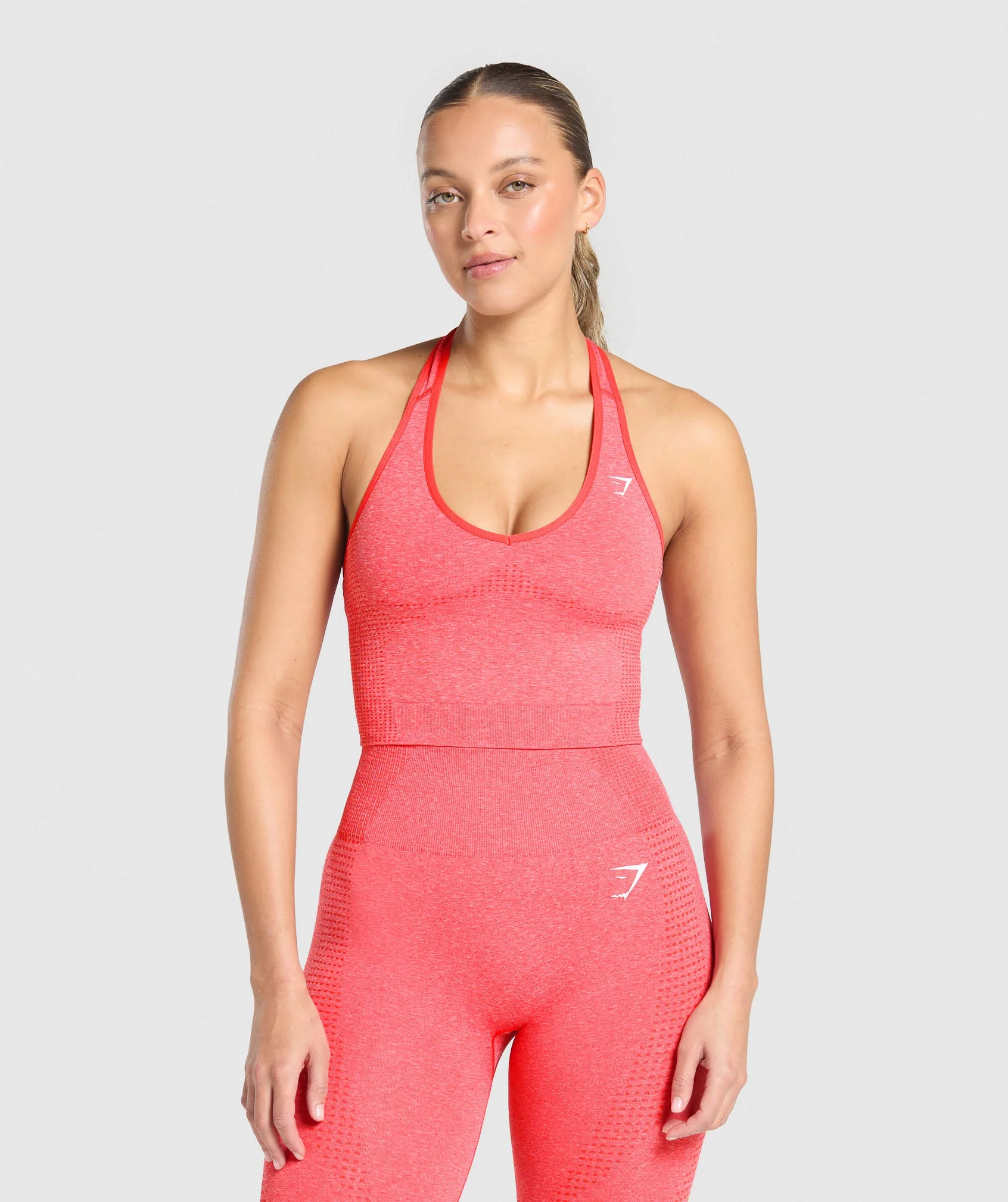 Vital Seamless Halter Neck Tank With Shelf