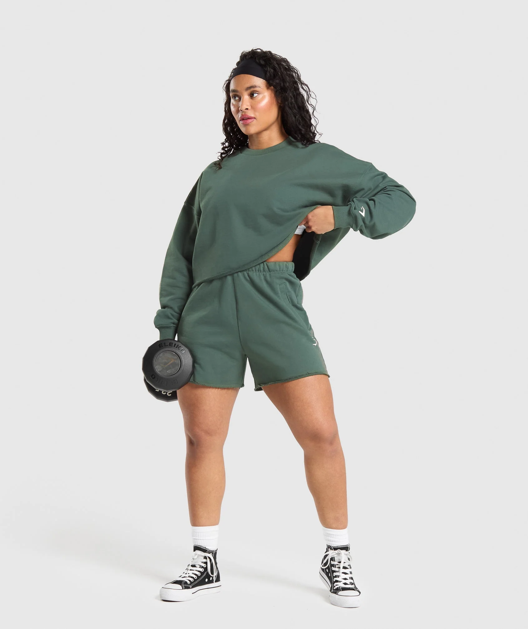 Lifting Graphic Midi Sweatshirt