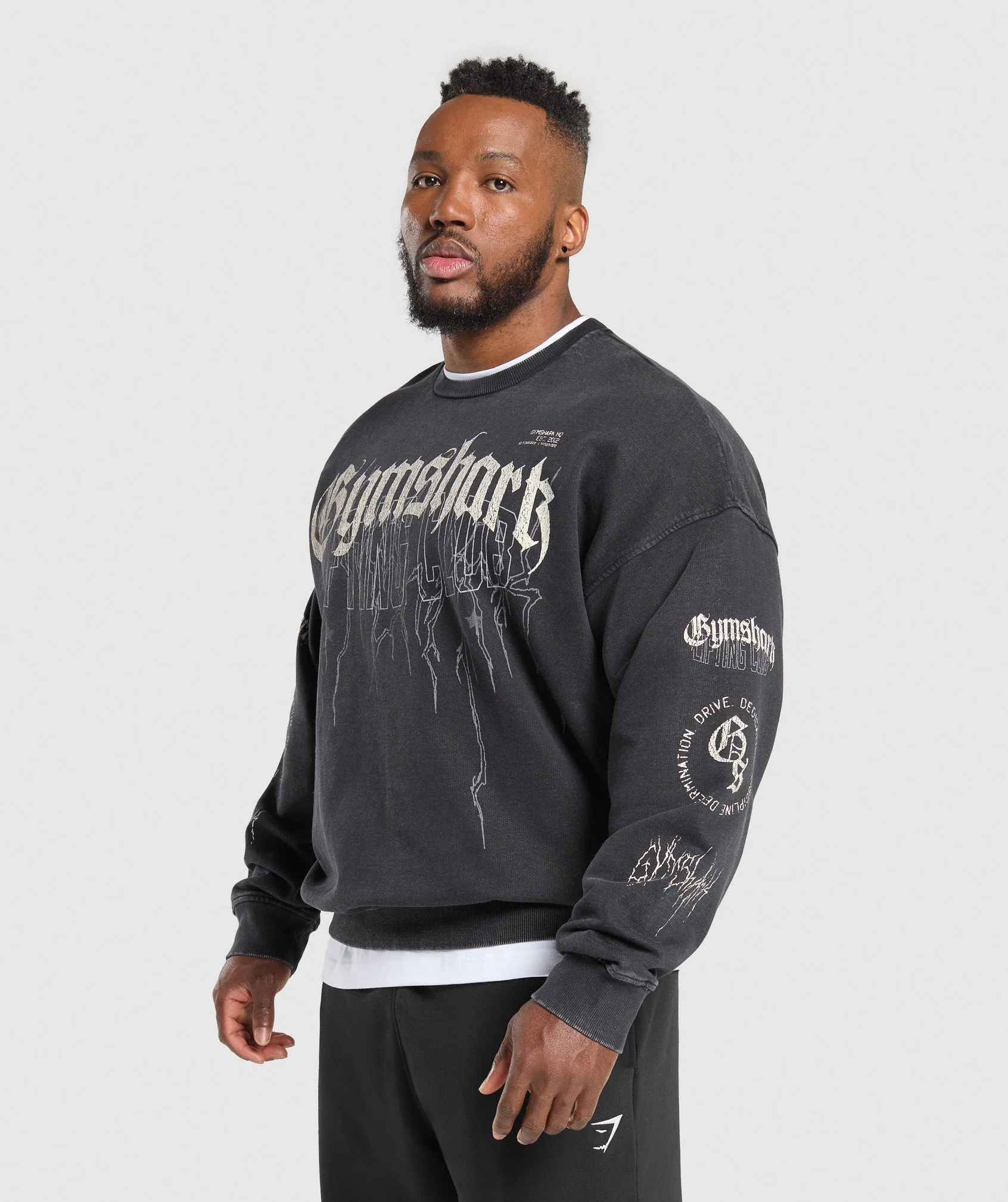 Distressed Graphic Crew