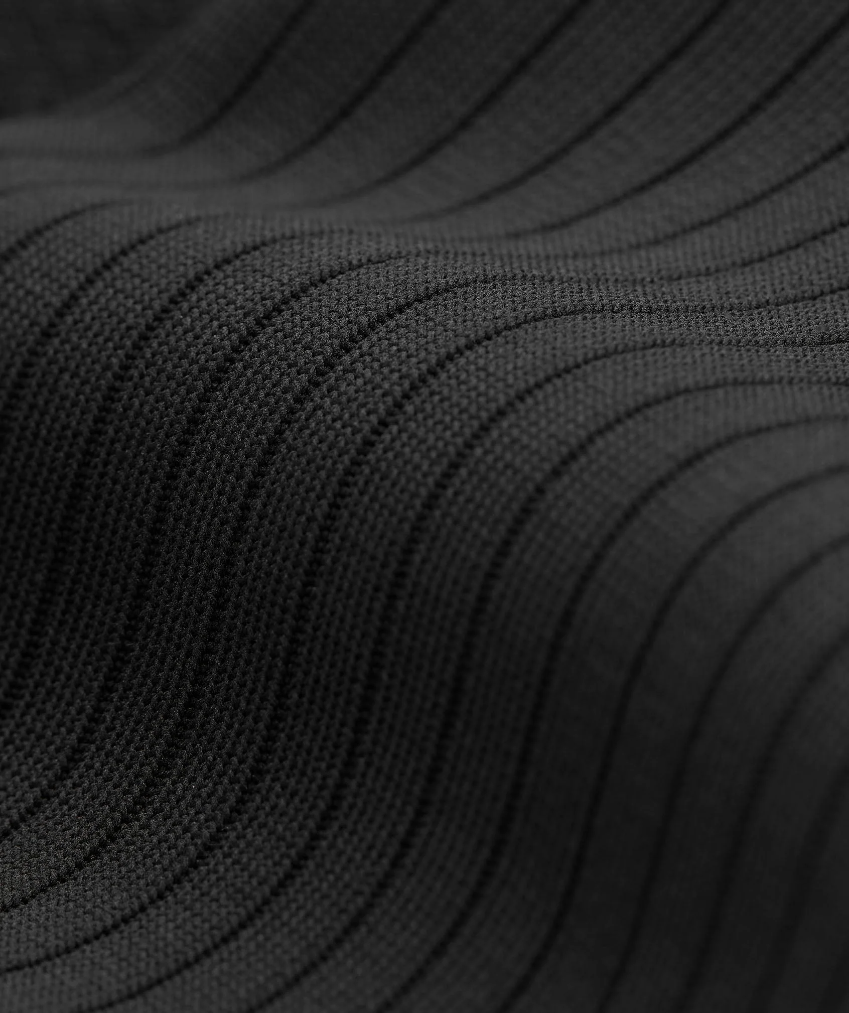 Flat Knit Zip Up Hoodie