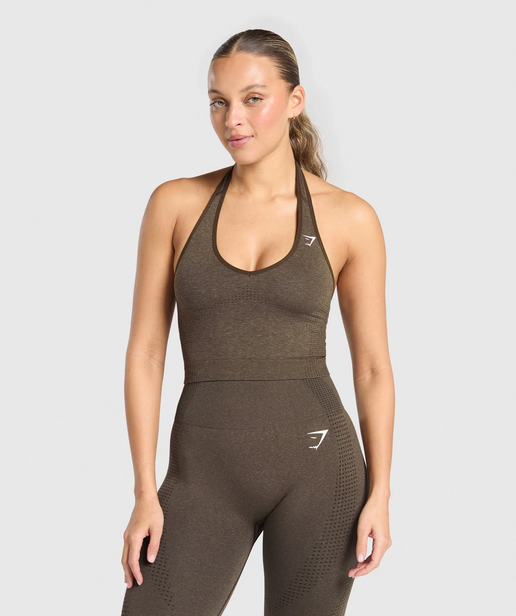 Vital Seamless Halter Neck Tank With Shelf
