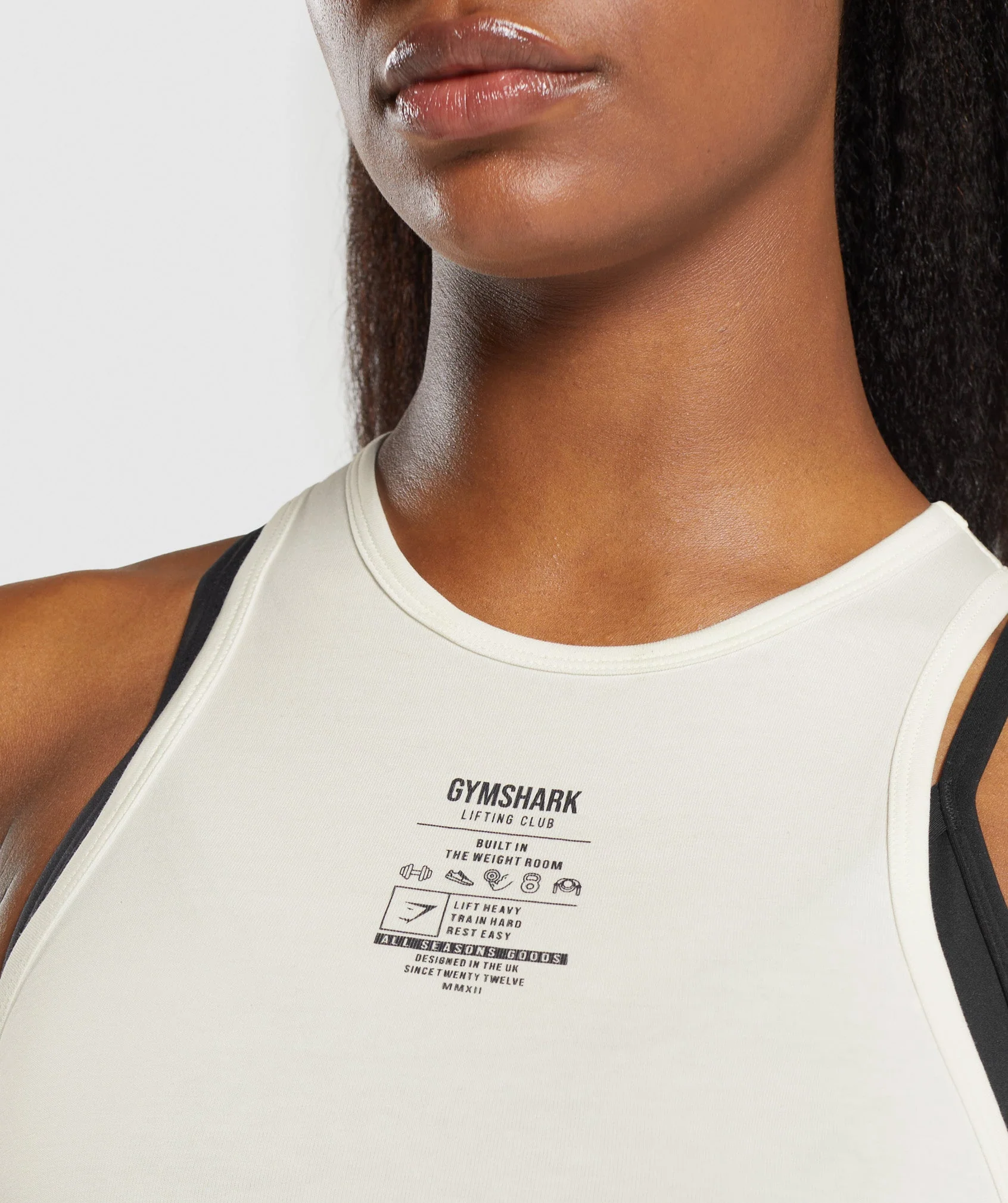 Care Label Graphic Cropped Tank