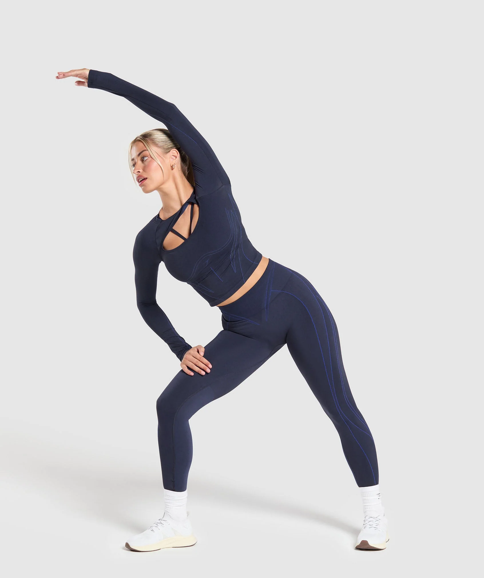 Apex Contrast Long Sleeve Top