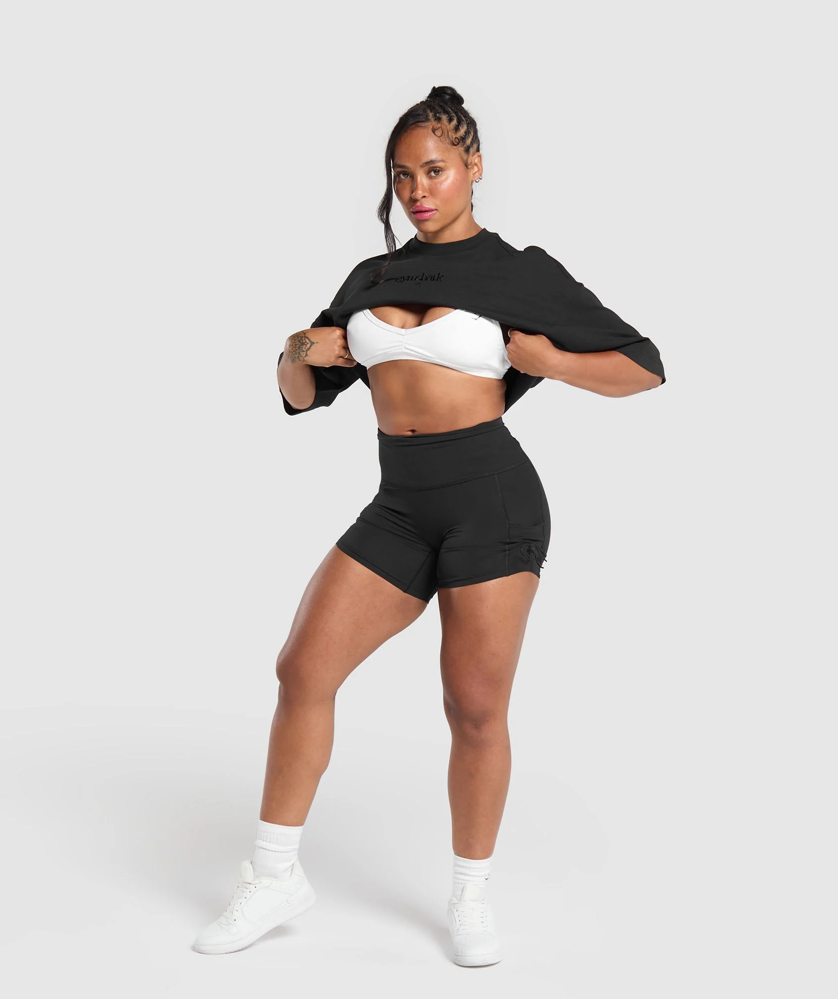 Embroidered Logo Oversized T-Shirt