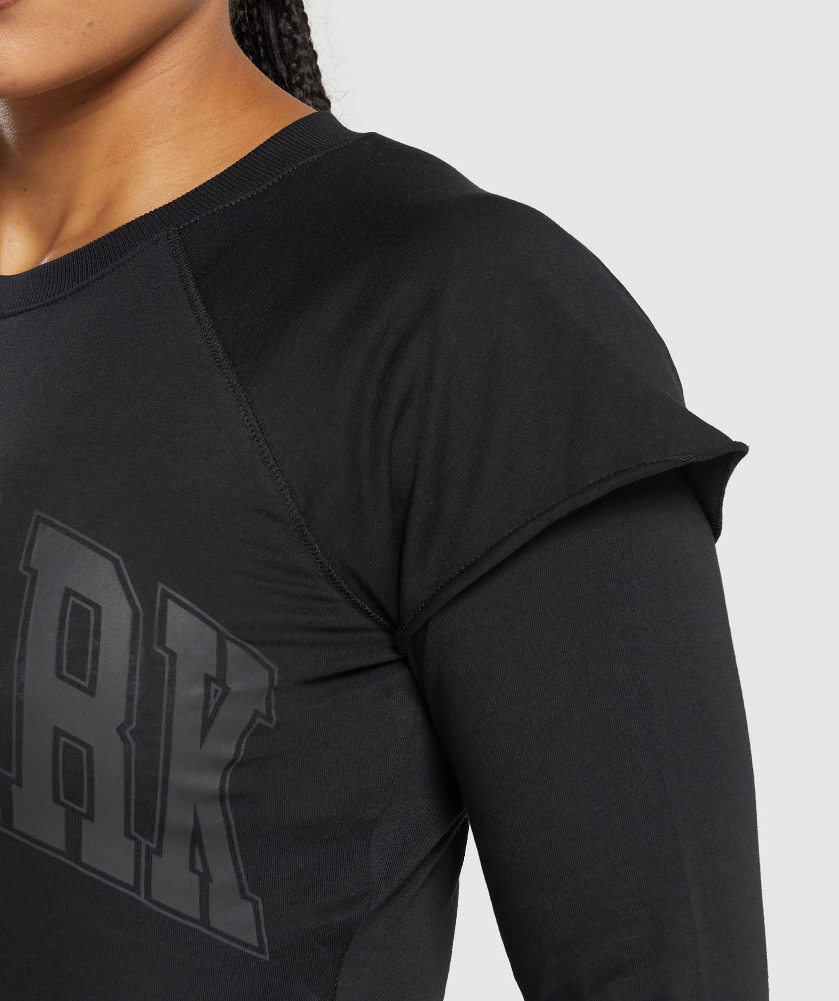 Lifting 2 In 1 Long Sleeve Crop Top